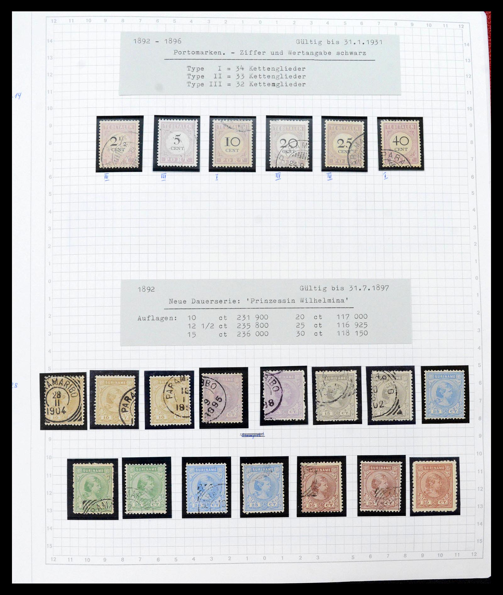 39373 0004 - Postzegelverzameling 39373 Suriname 1873-1975.