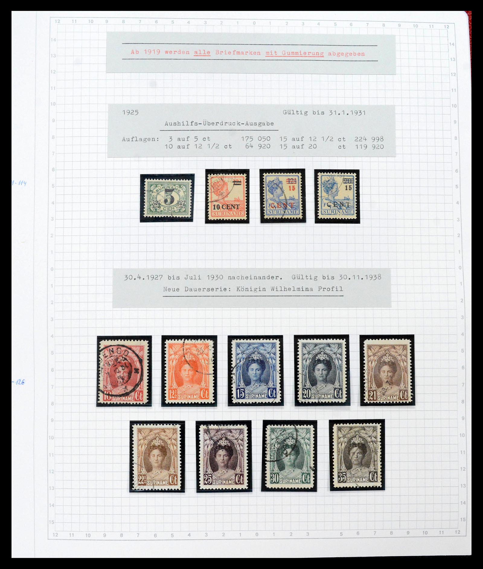 39373 0012 - Postzegelverzameling 39373 Suriname 1873-1975.