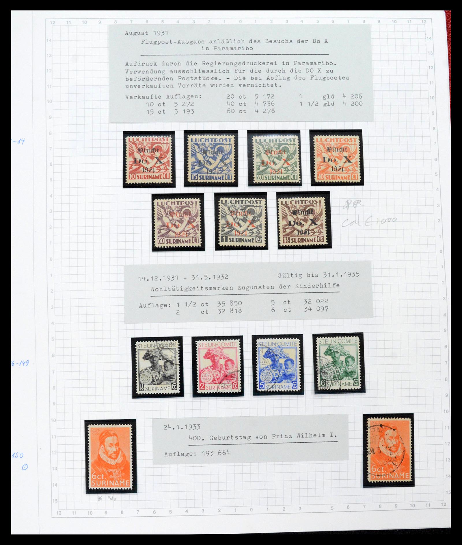 39373 0016 - Postzegelverzameling 39373 Suriname 1873-1975.