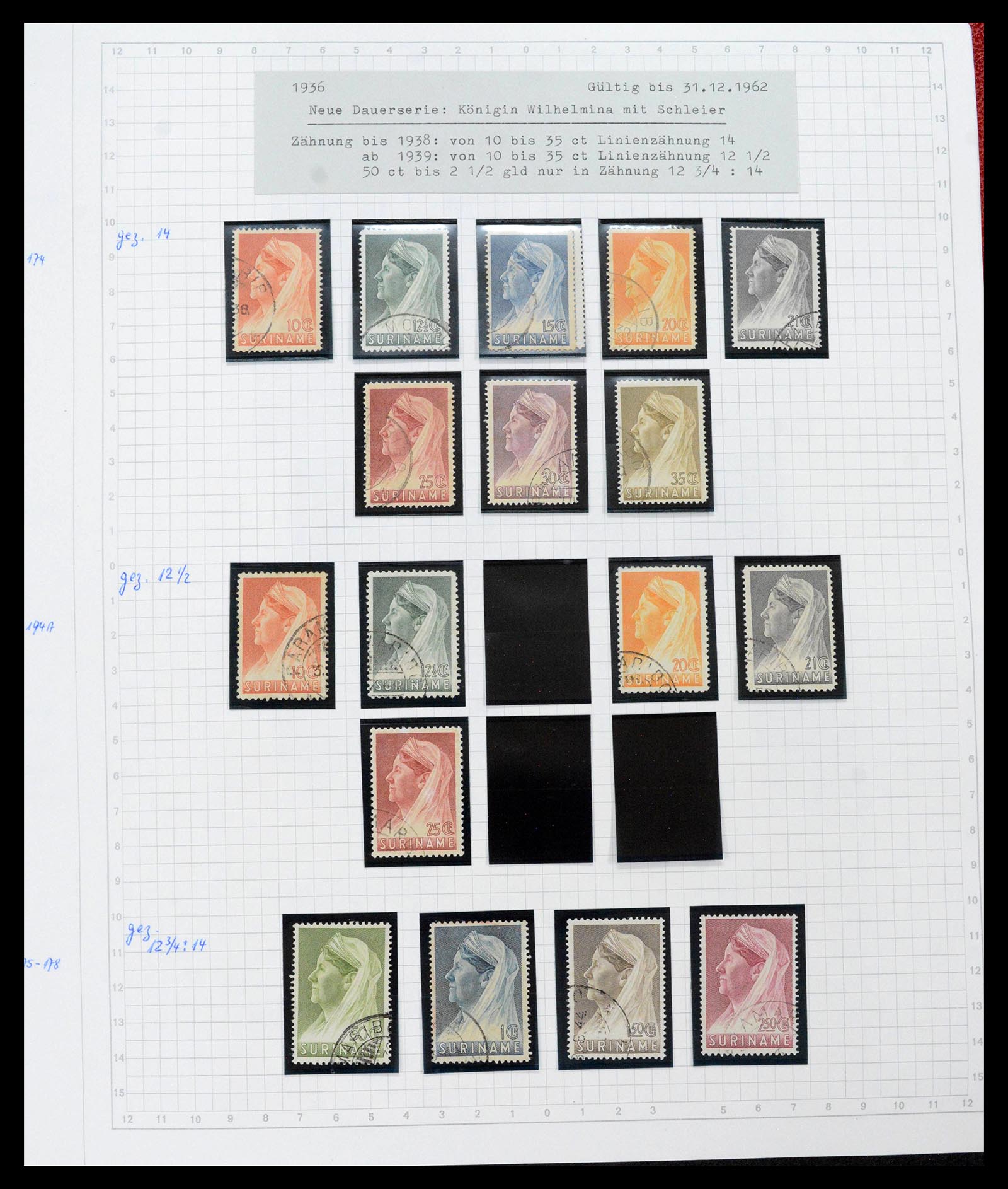 39373 0018 - Postzegelverzameling 39373 Suriname 1873-1975.