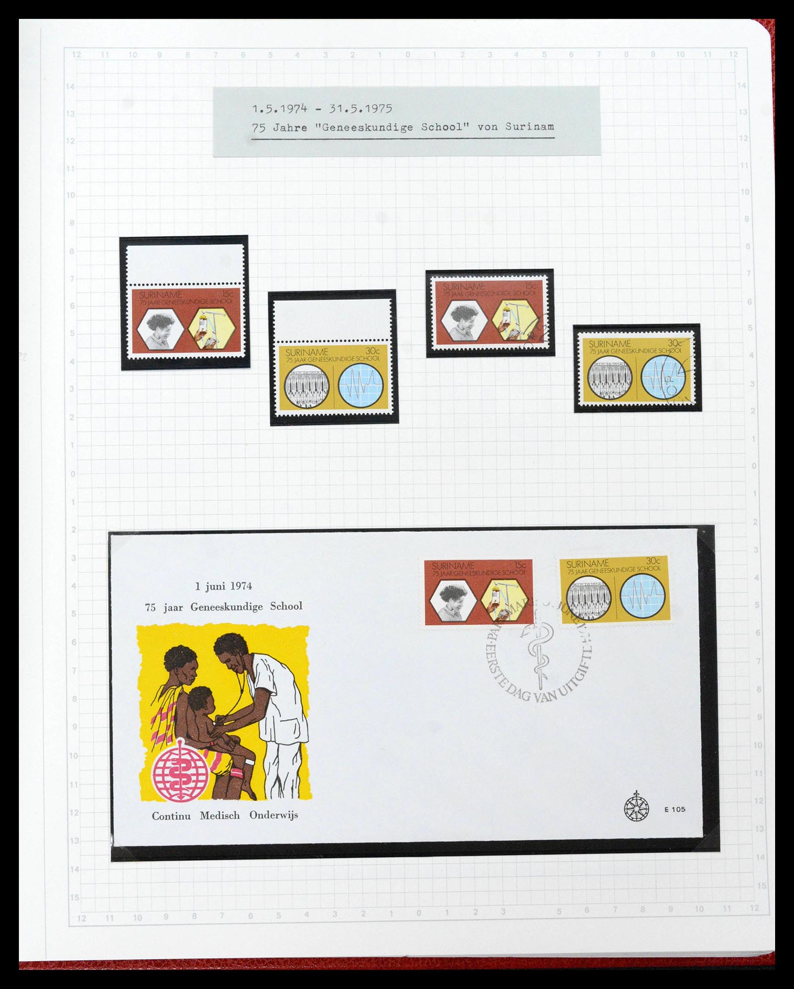39373 0164 - Postzegelverzameling 39373 Suriname 1873-1975.