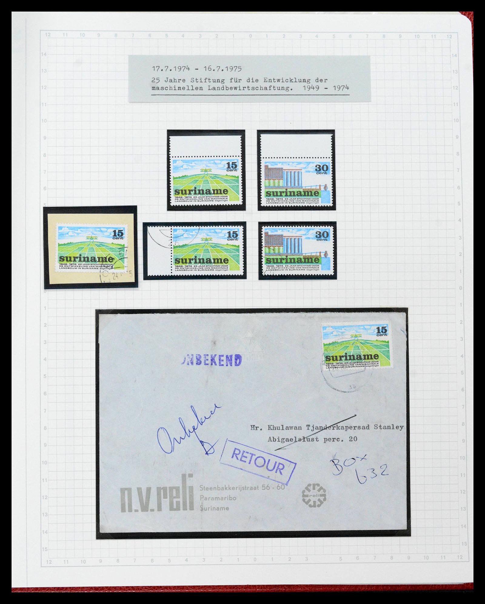 39373 0165 - Postzegelverzameling 39373 Suriname 1873-1975.