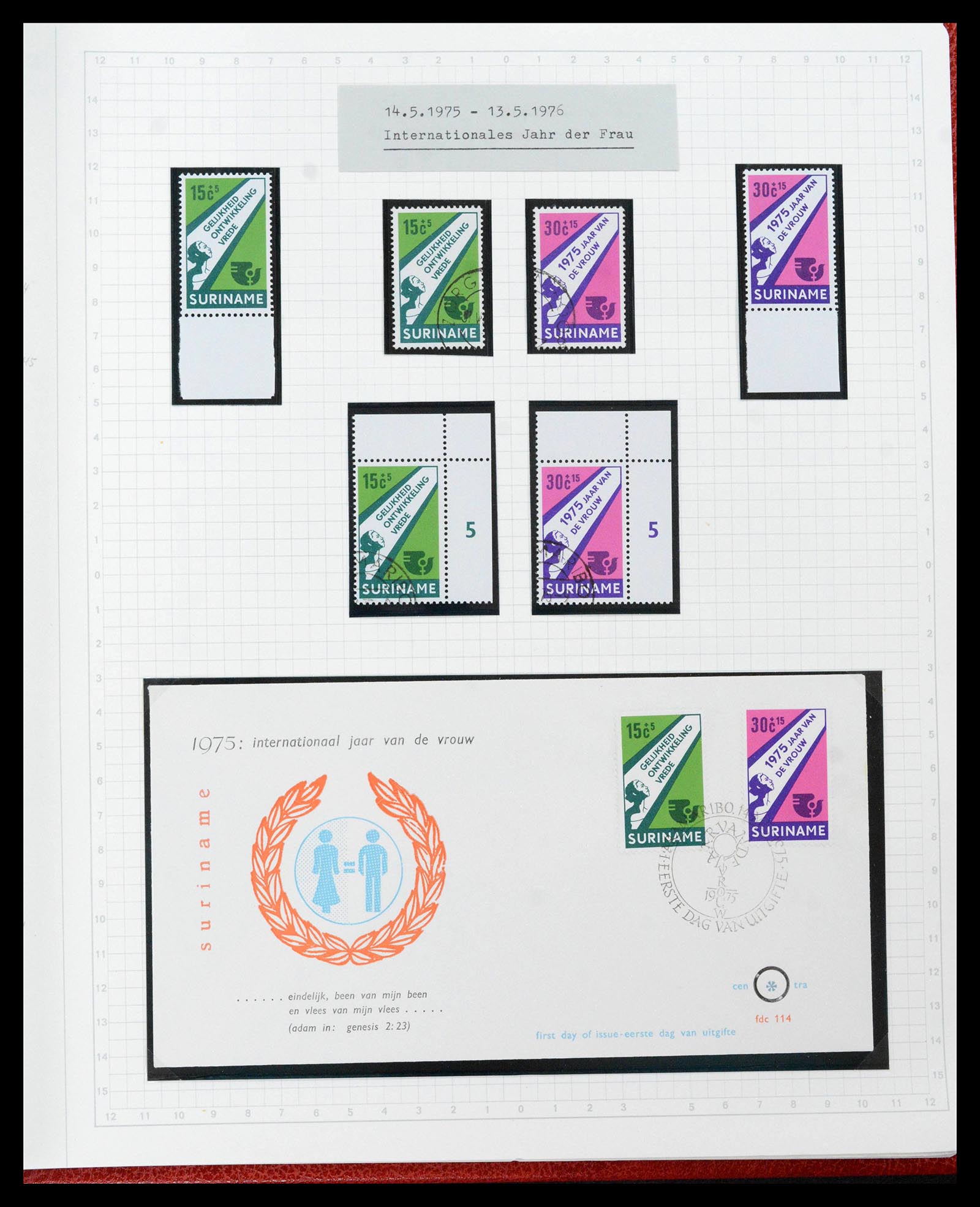 39373 0174 - Postzegelverzameling 39373 Suriname 1873-1975.