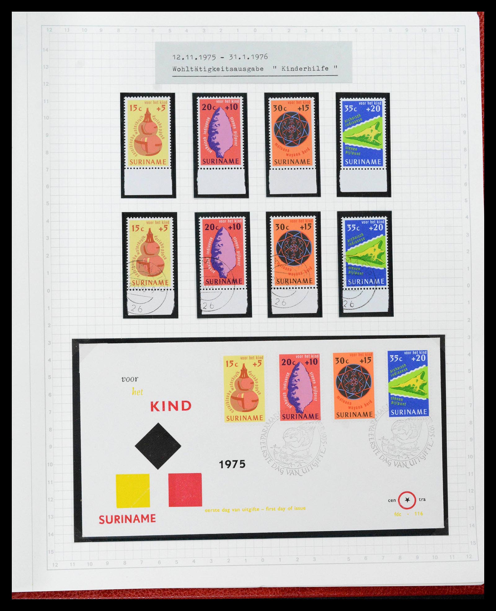 39373 0176 - Postzegelverzameling 39373 Suriname 1873-1975.