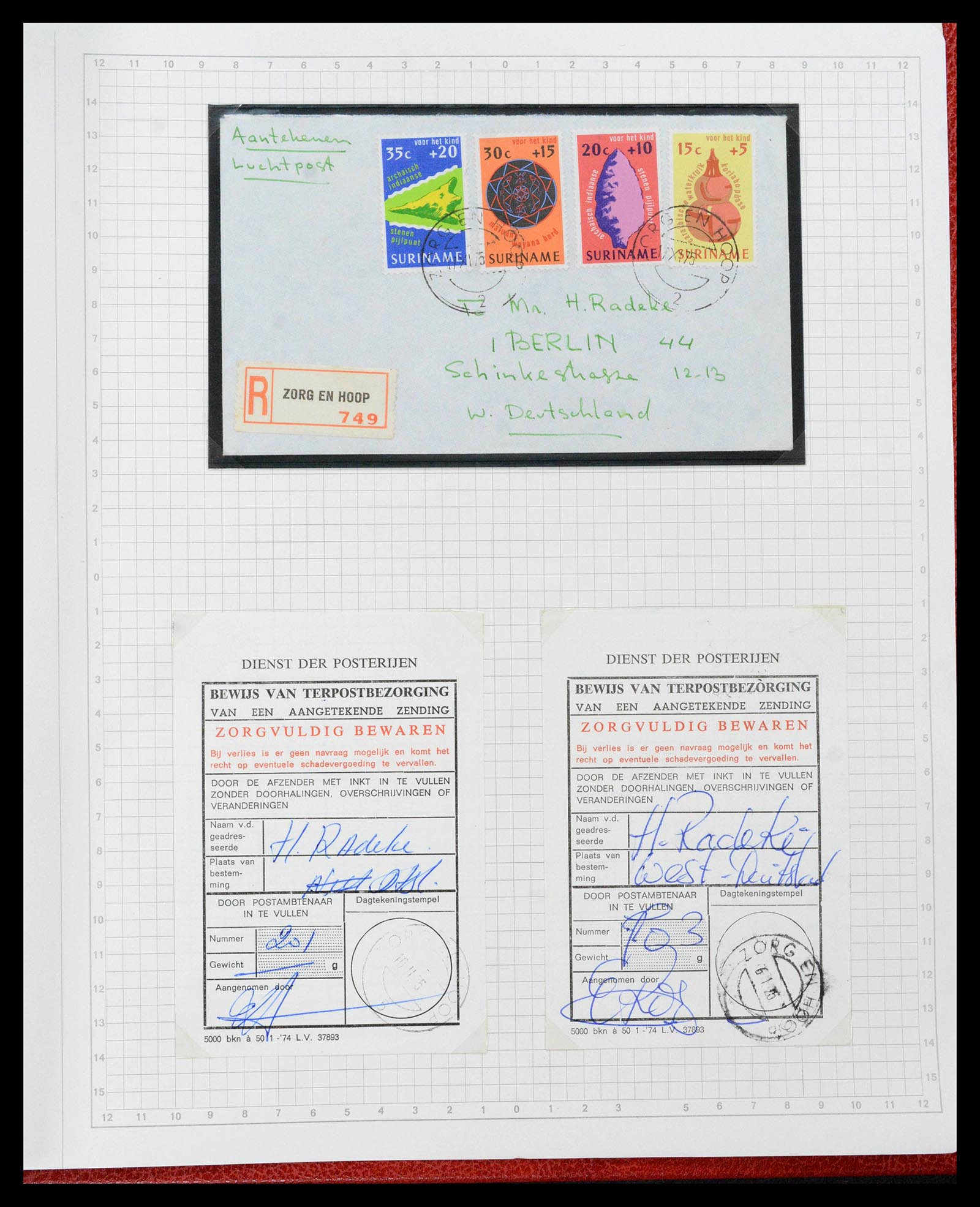 39373 0178 - Postzegelverzameling 39373 Suriname 1873-1975.