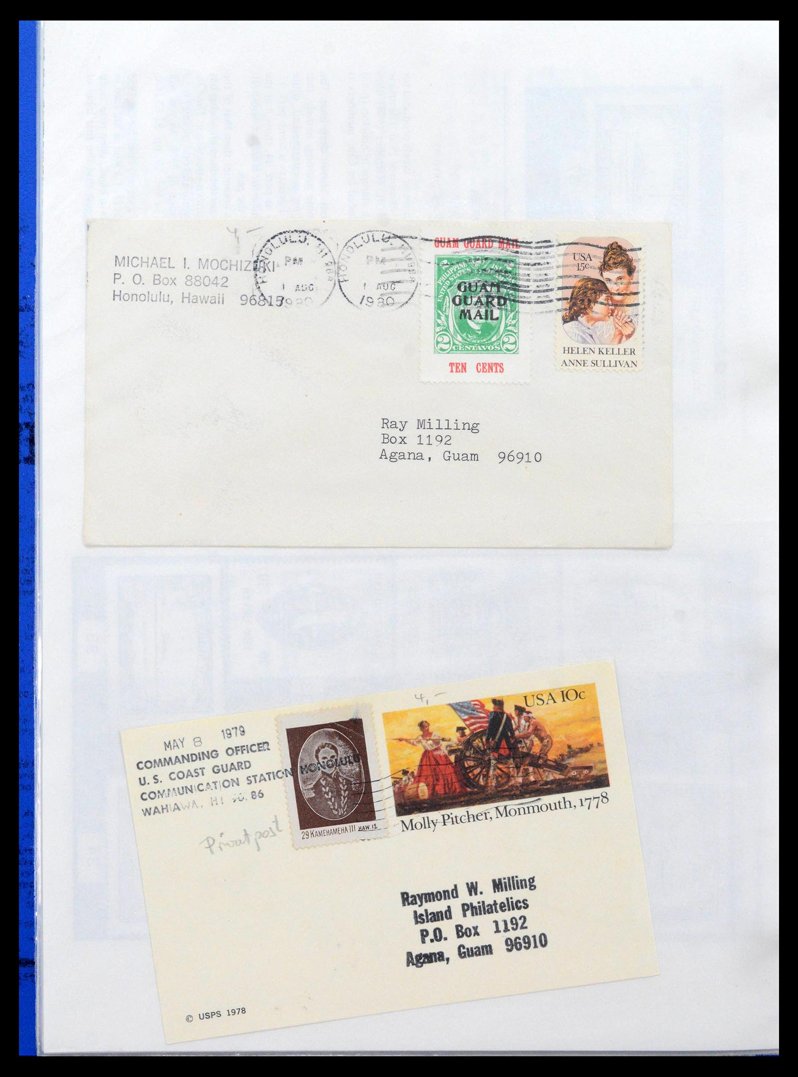 39374 0022 - Stamp collection 39374 USA locals 1850-1880.