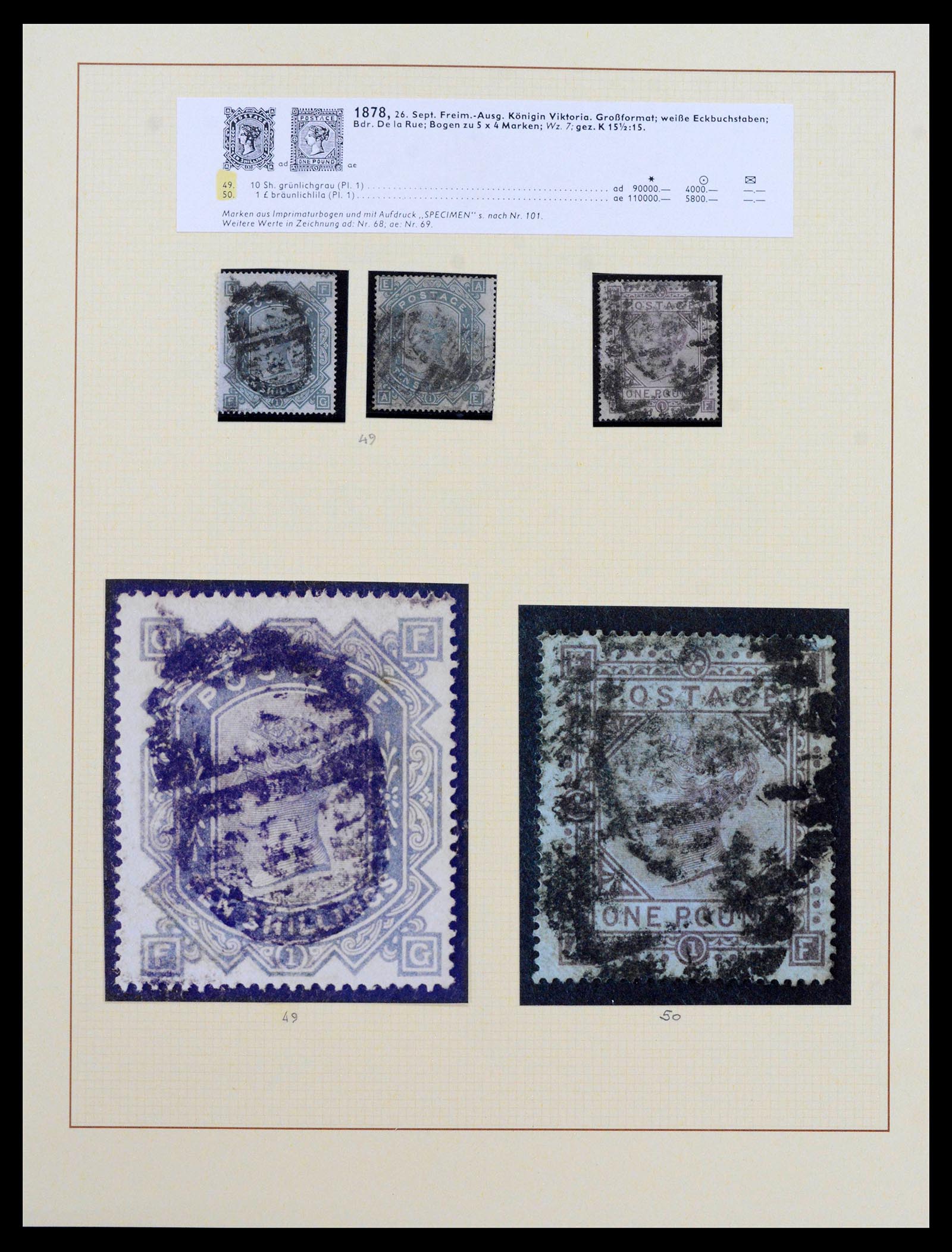 39375 0018 - Postzegelverzameling 39375 Engeland topverzameling 1840-1980.