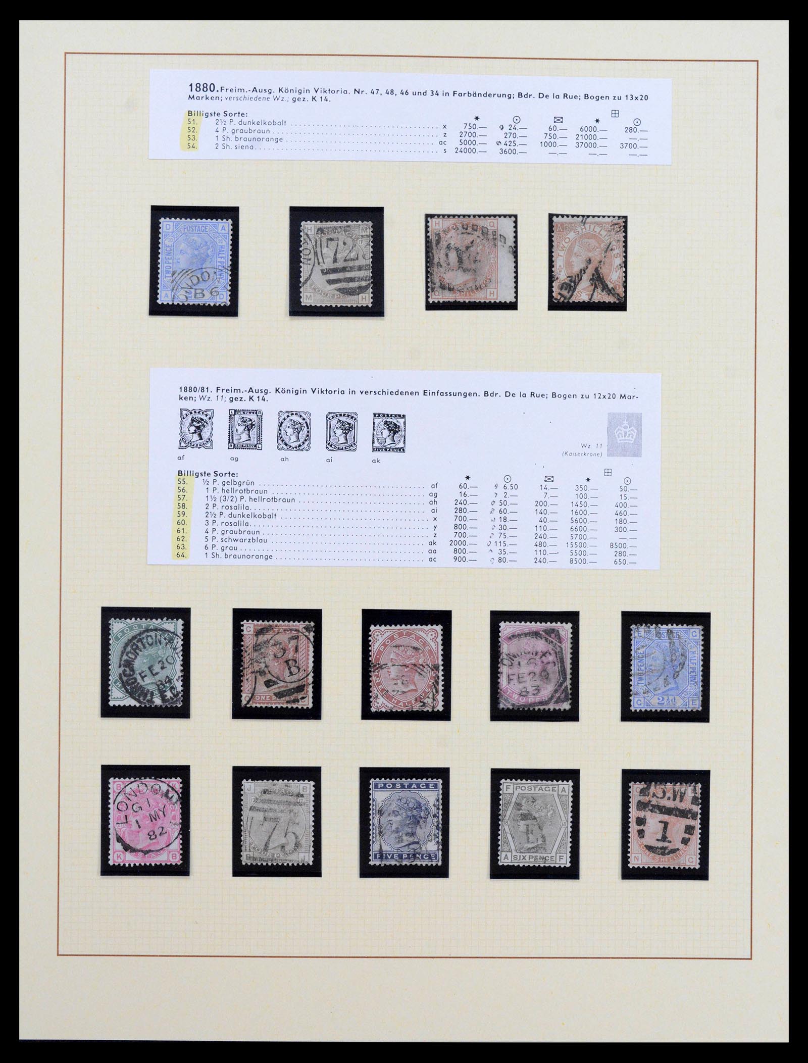 39375 0019 - Postzegelverzameling 39375 Engeland topverzameling 1840-1980.