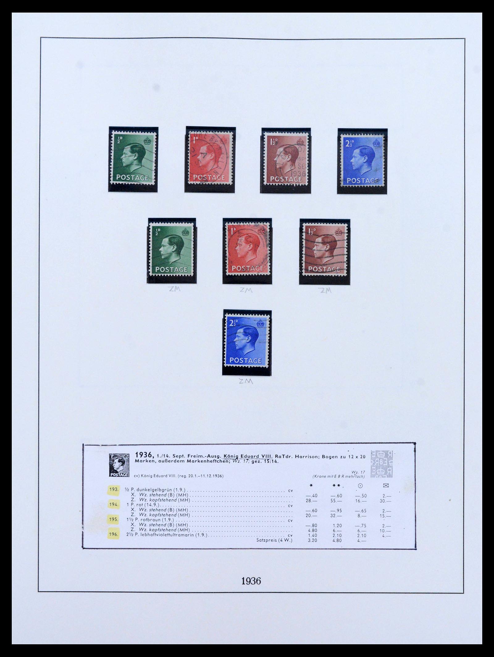 39375 0036 - Postzegelverzameling 39375 Engeland topverzameling 1840-1980.