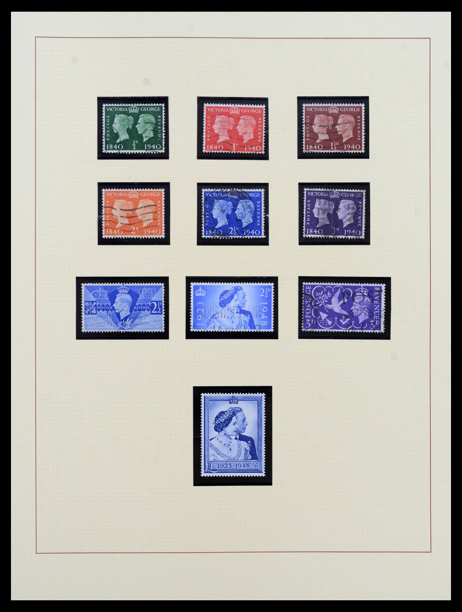 39375 0038 - Postzegelverzameling 39375 Engeland topverzameling 1840-1980.