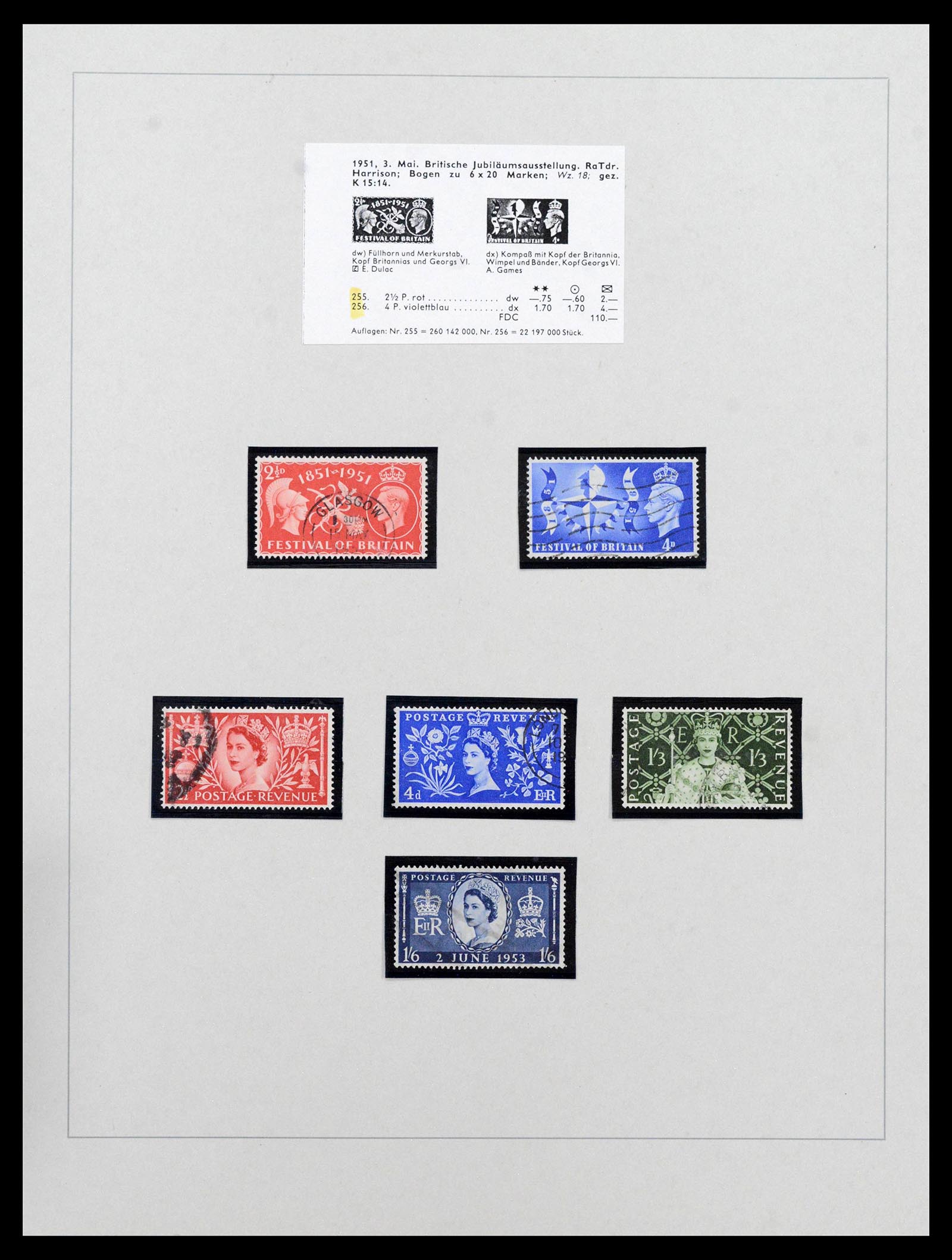 39375 0043 - Stamp collection 39375 Great Britain super collection 1840-1980.