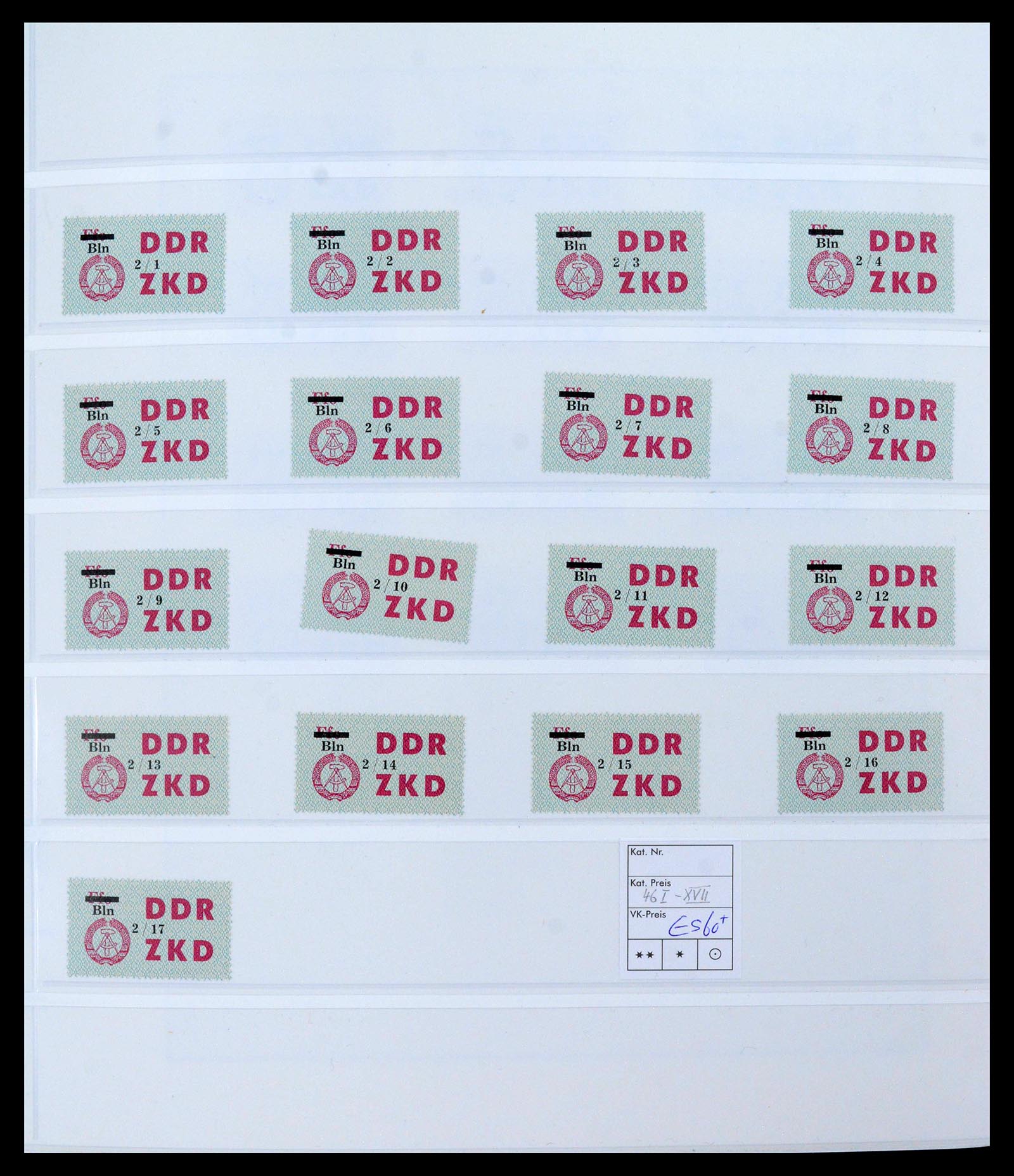 39376 0016 - Postzegelverzameling 39376 DDR dienstzegels 1951-1965.