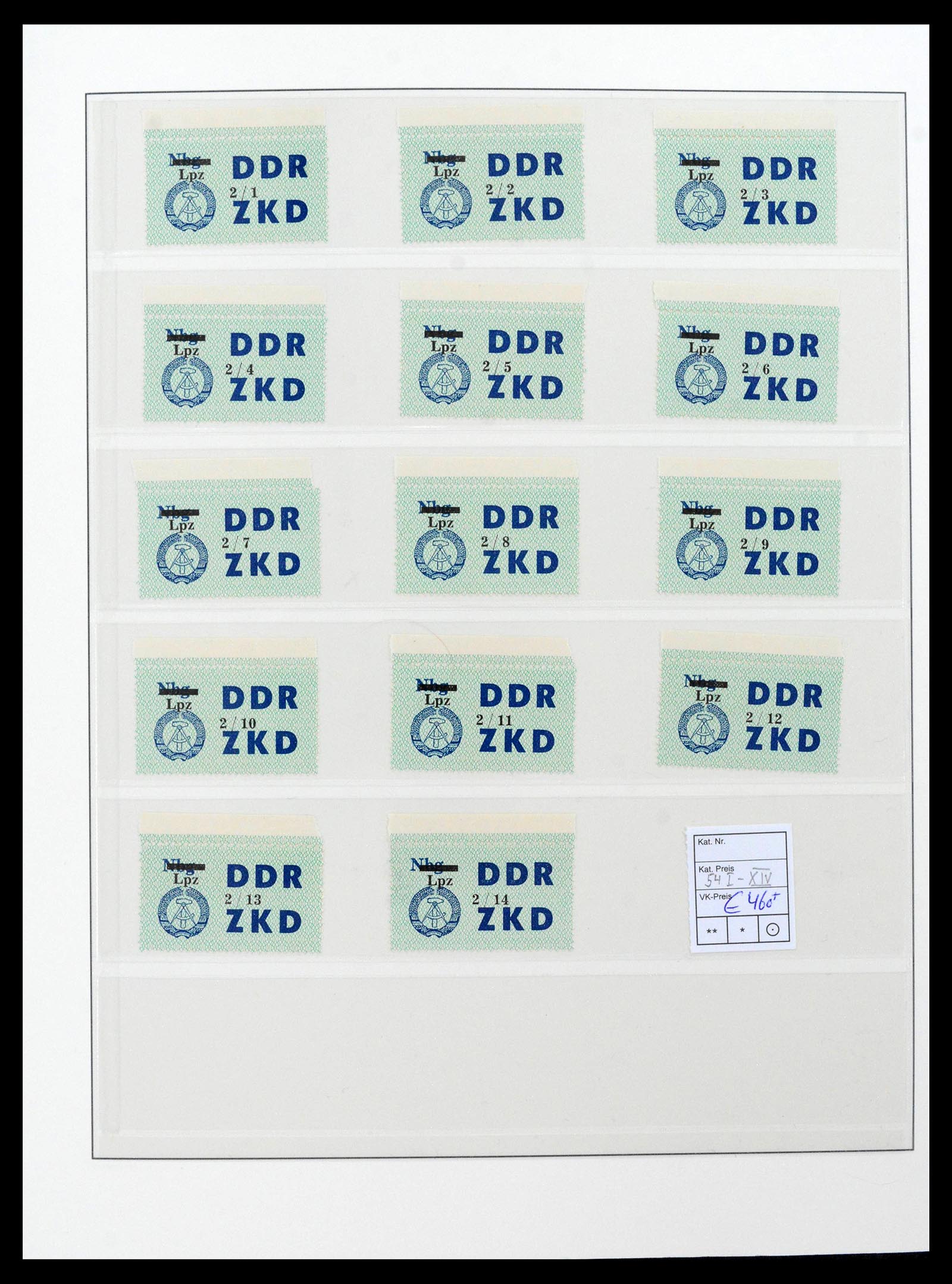 39376 0018 - Postzegelverzameling 39376 DDR dienstzegels 1951-1965.