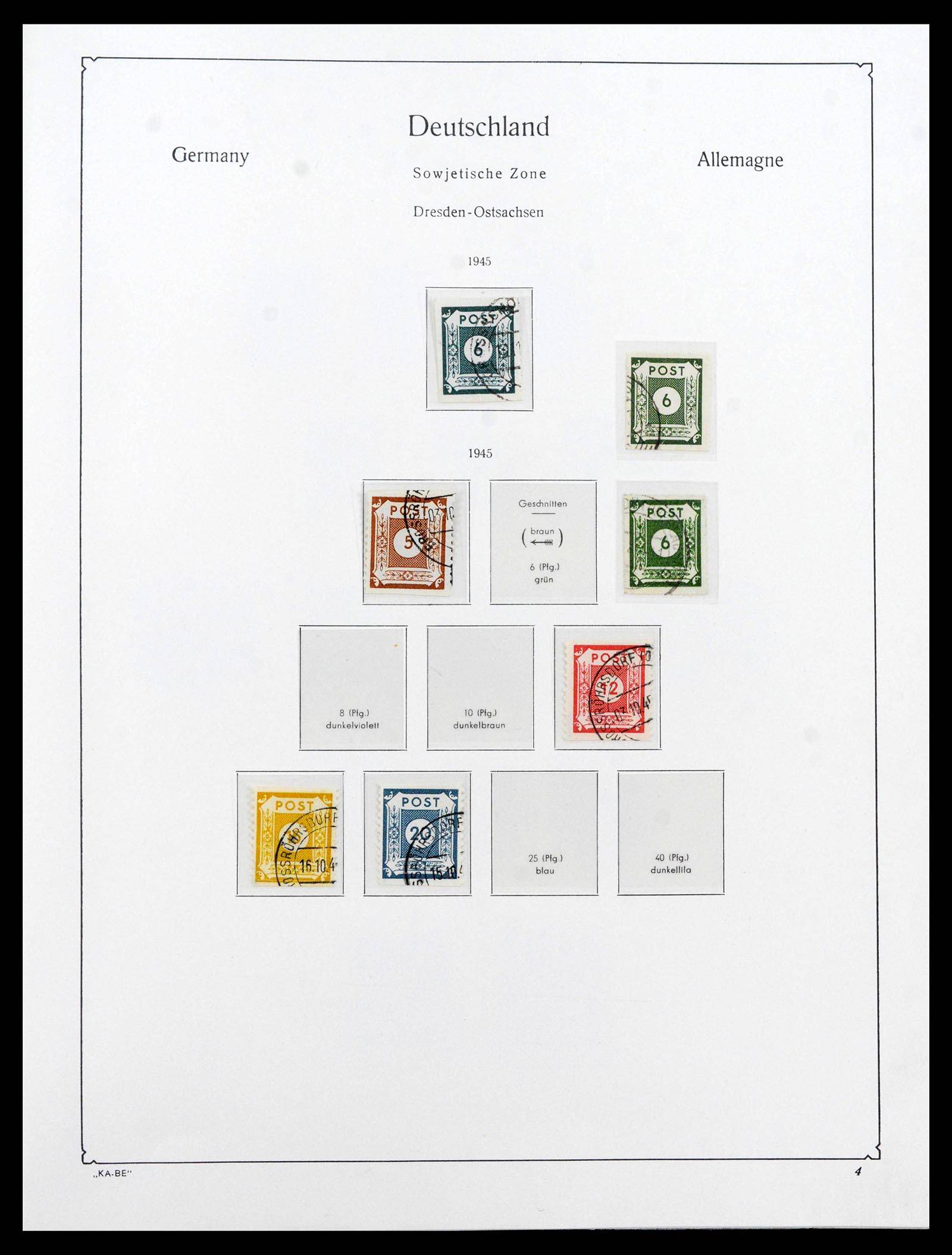 39377 0005 - Postzegelverzameling 39377 Sovjet Zone 1945-1948.