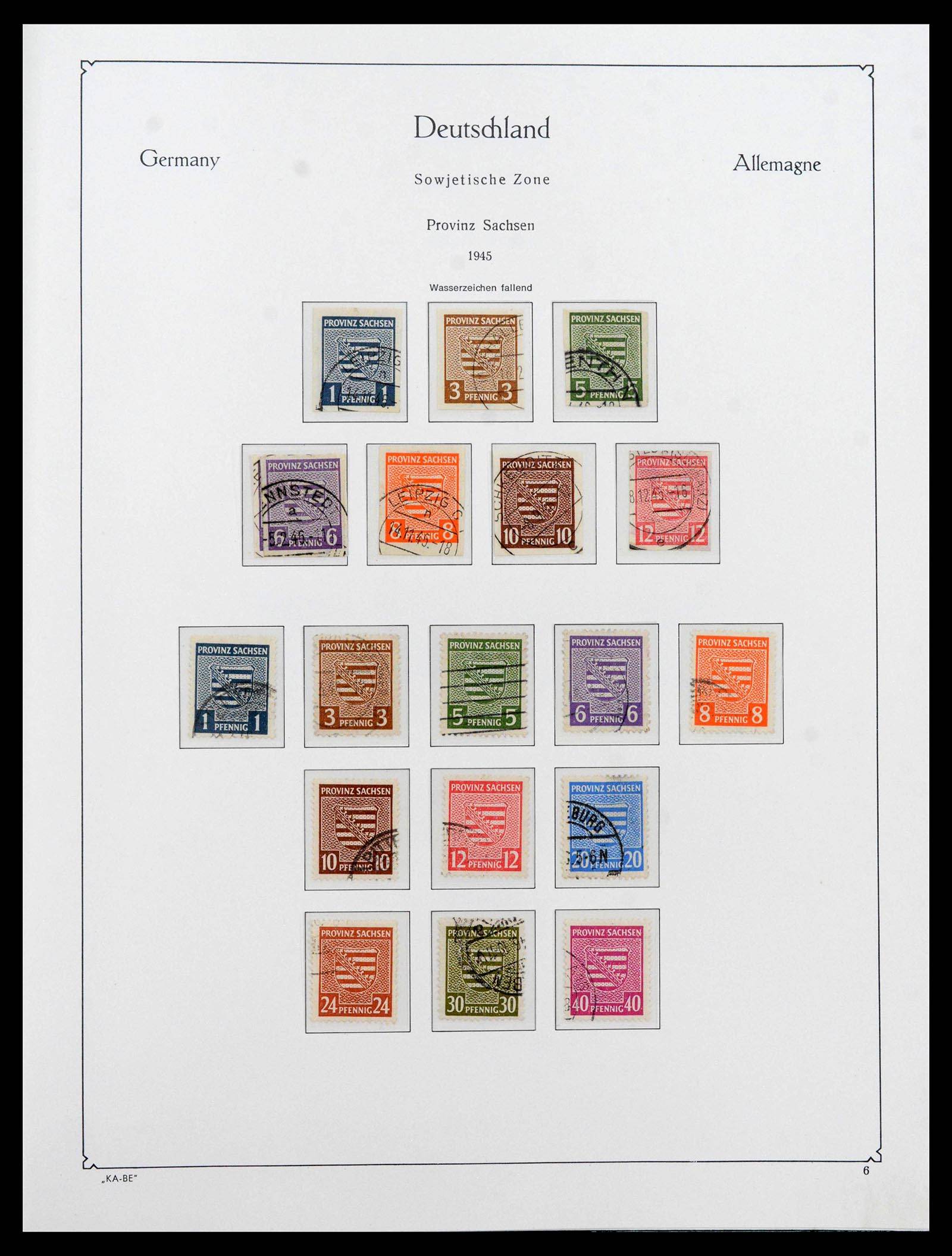 39377 0007 - Postzegelverzameling 39377 Sovjet Zone 1945-1948.