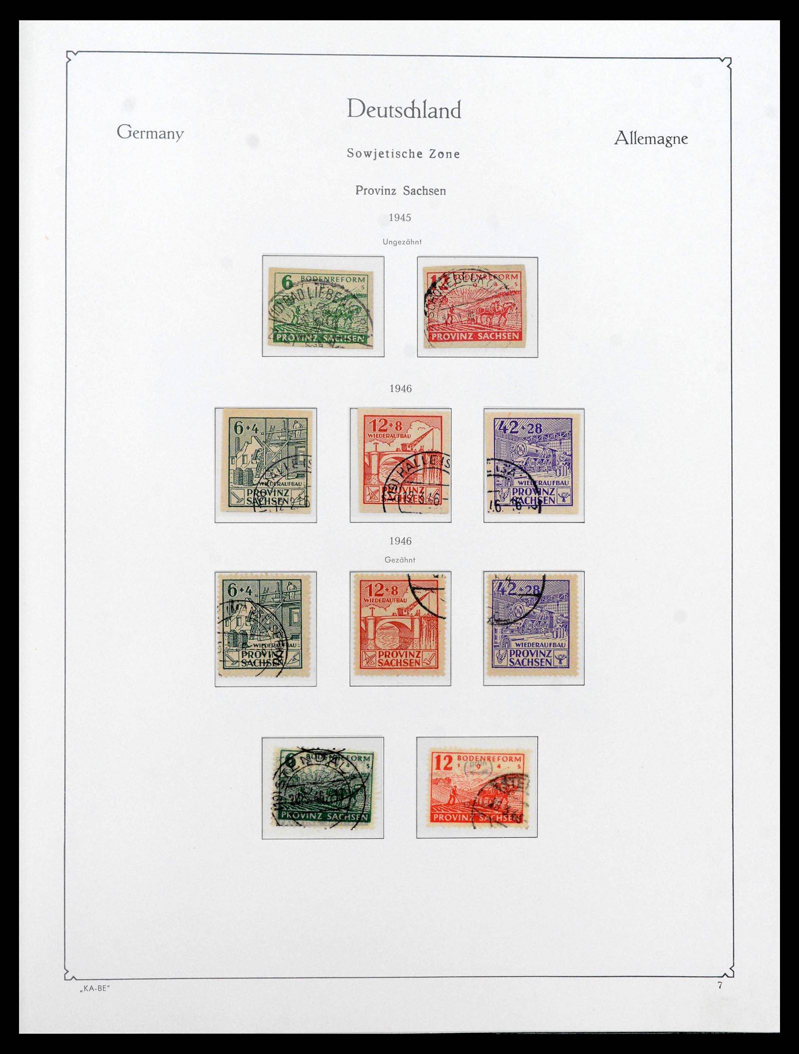 39377 0009 - Postzegelverzameling 39377 Sovjet Zone 1945-1948.