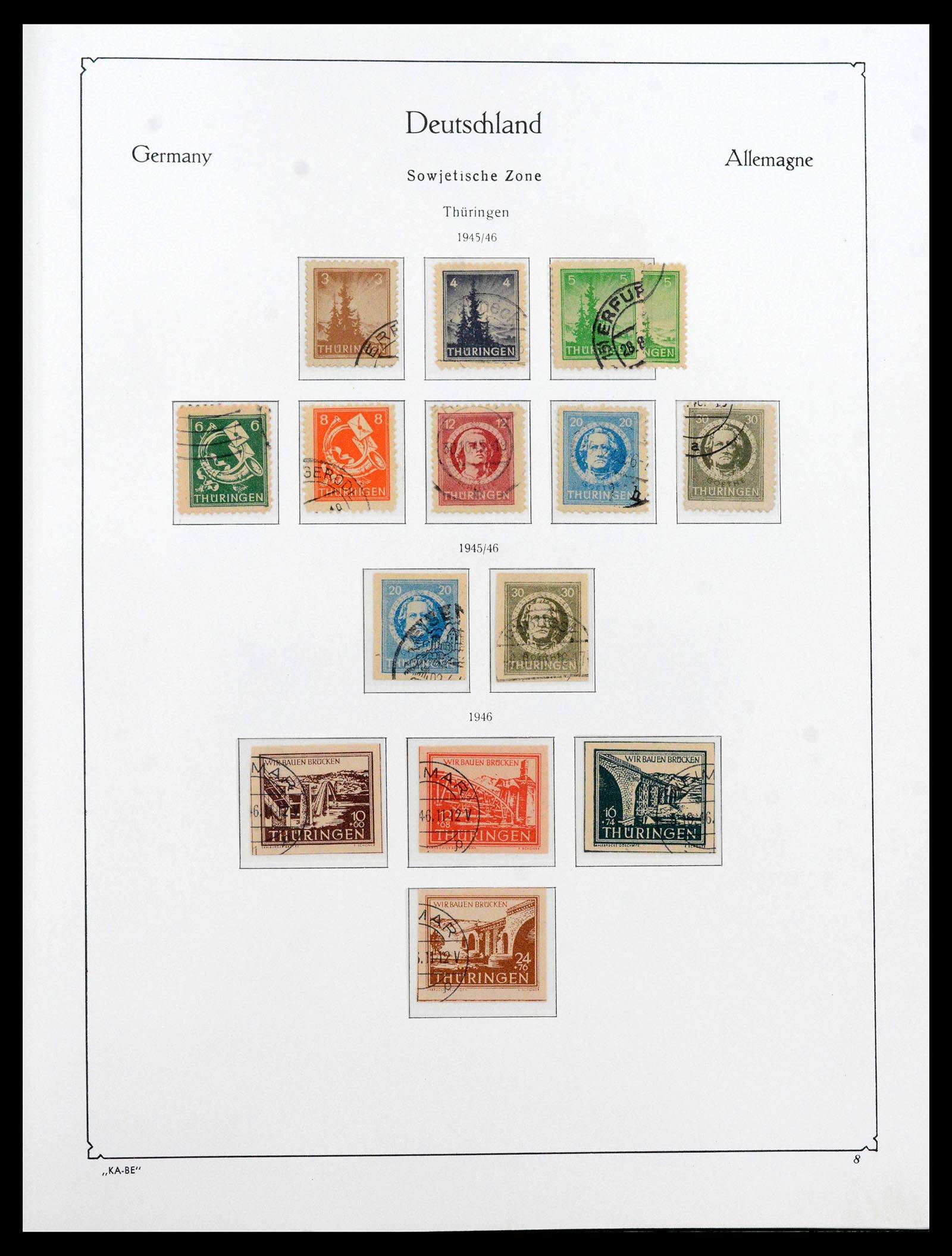 39377 0010 - Postzegelverzameling 39377 Sovjet Zone 1945-1948.