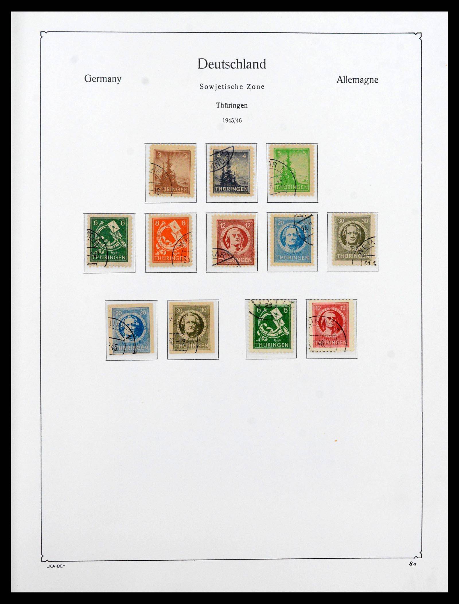 39377 0011 - Postzegelverzameling 39377 Sovjet Zone 1945-1948.