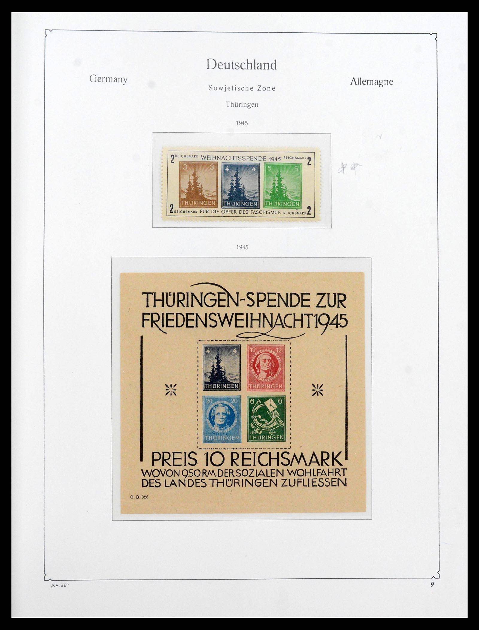 39377 0012 - Postzegelverzameling 39377 Sovjet Zone 1945-1948.