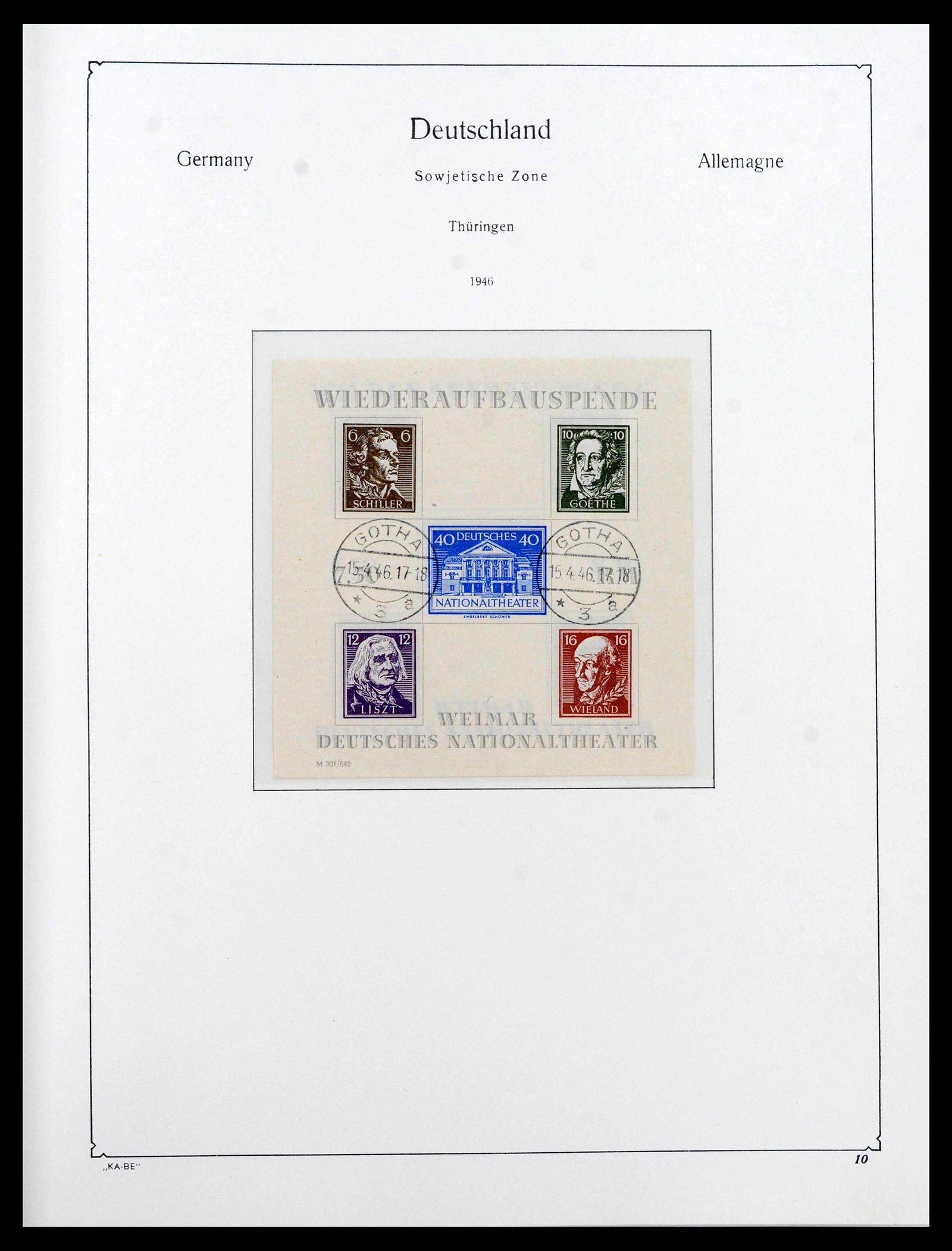 39377 0013 - Postzegelverzameling 39377 Sovjet Zone 1945-1948.