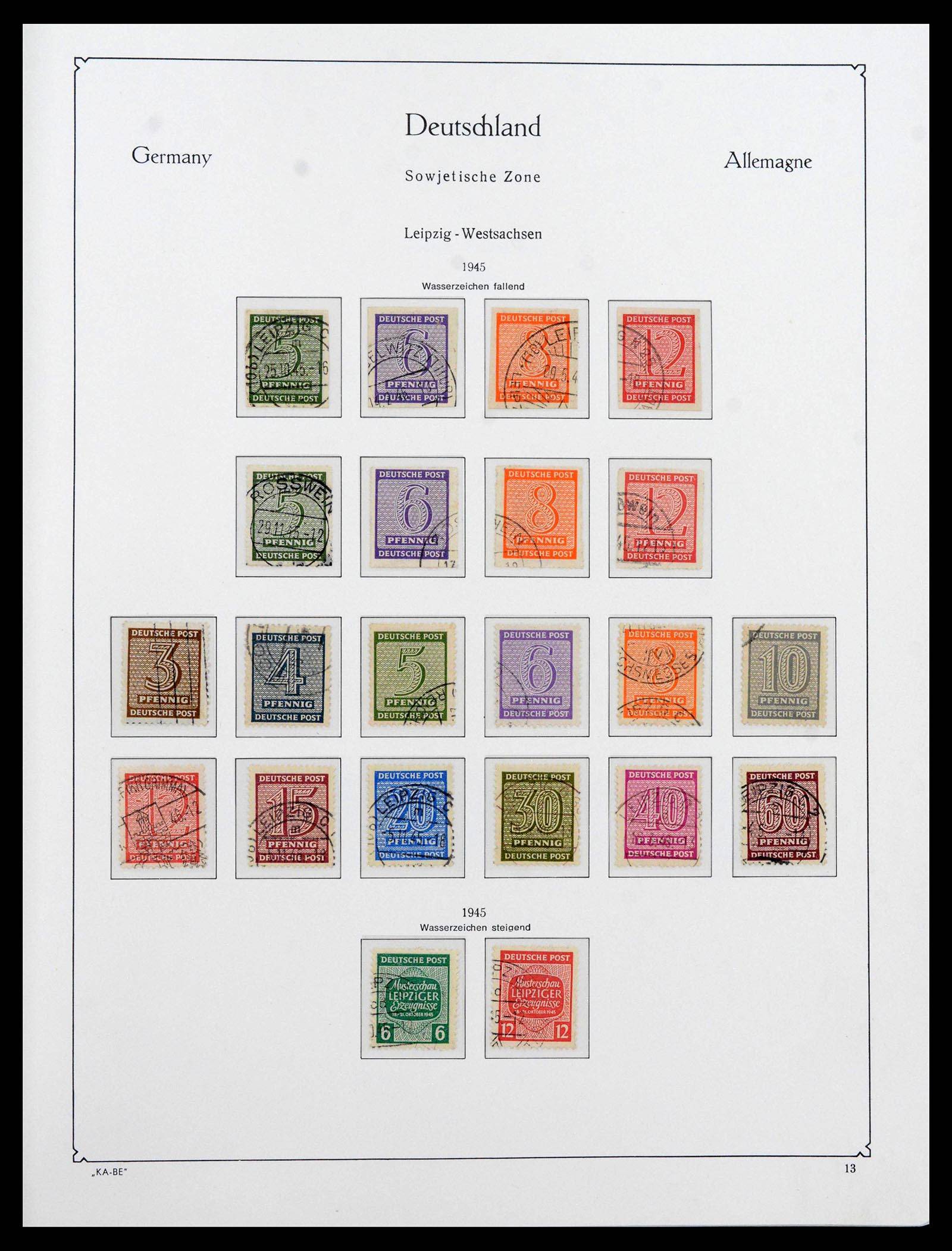 39377 0016 - Stamp collection 39377 Soviet Zone 1945-1948.