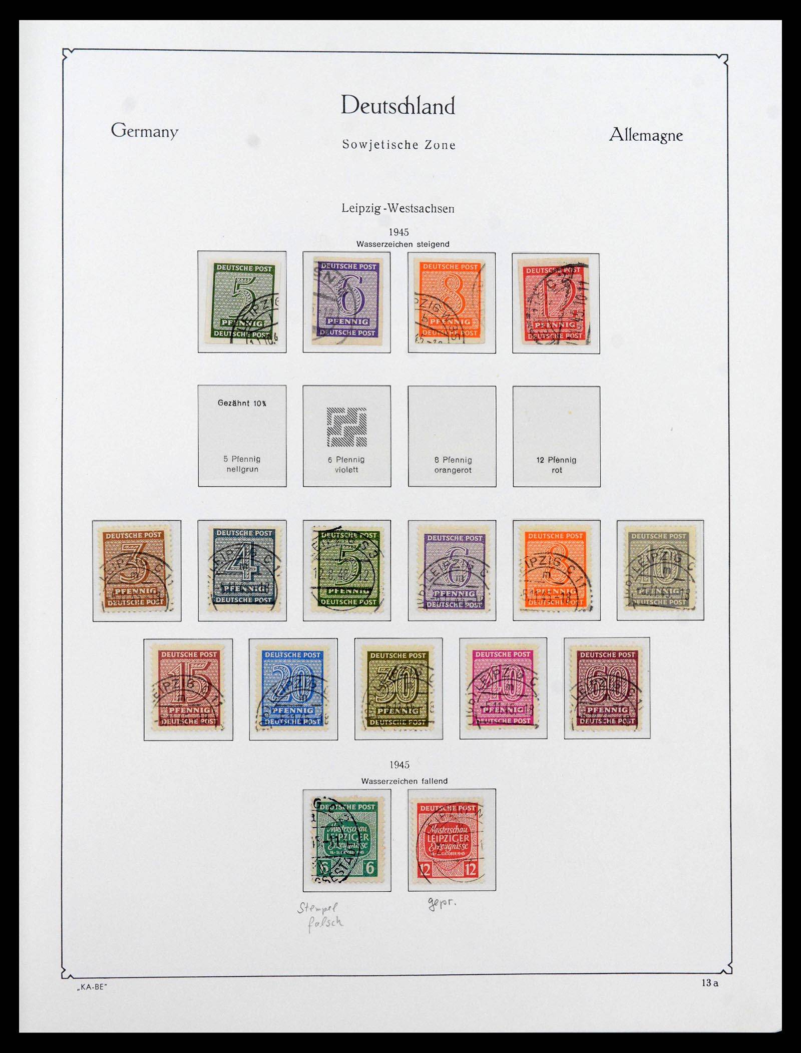 39377 0017 - Postzegelverzameling 39377 Sovjet Zone 1945-1948.