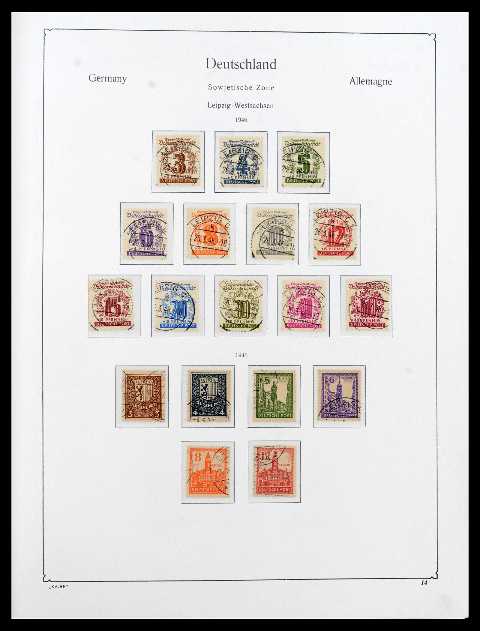 39377 0018 - Postzegelverzameling 39377 Sovjet Zone 1945-1948.