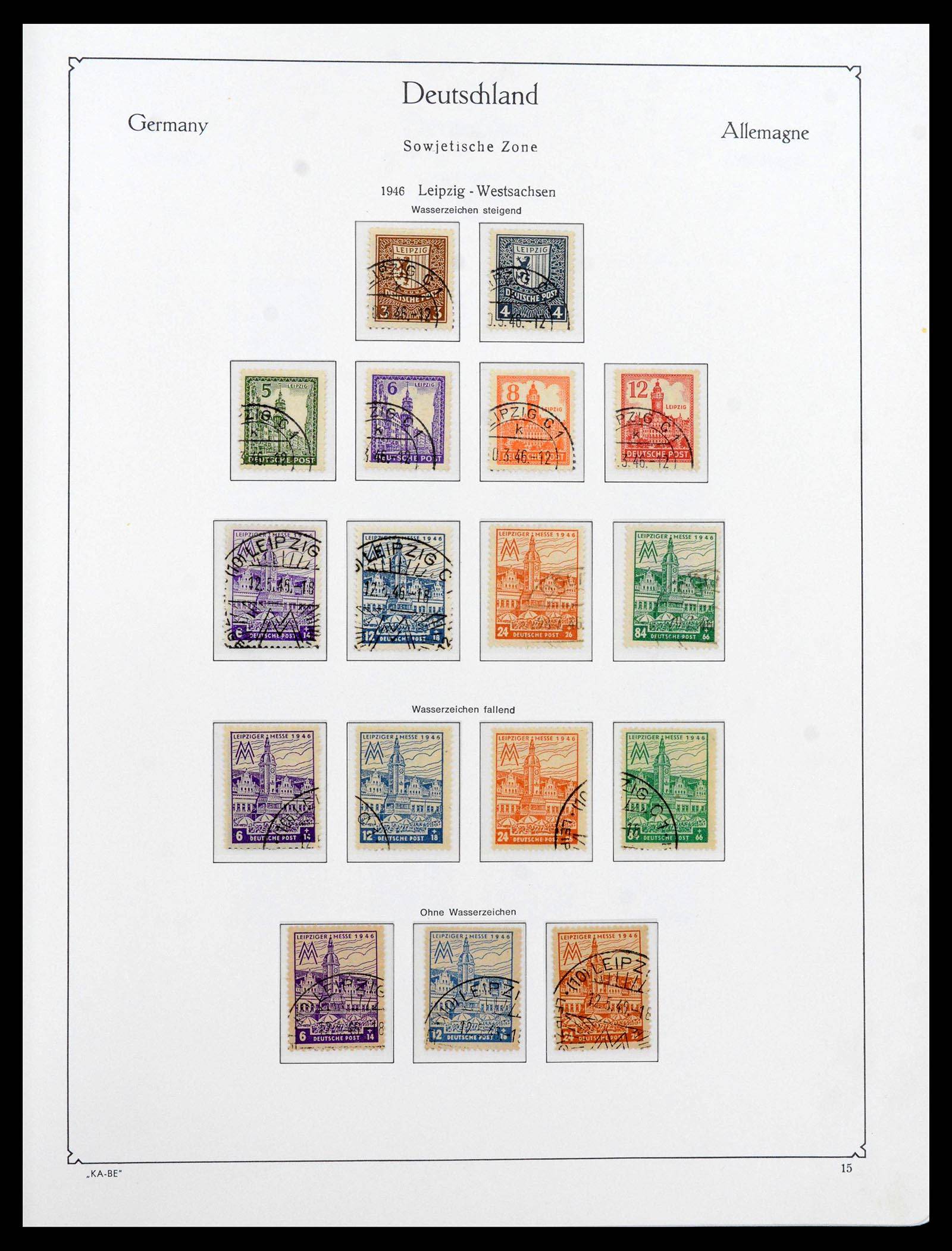 39377 0019 - Stamp collection 39377 Soviet Zone 1945-1948.