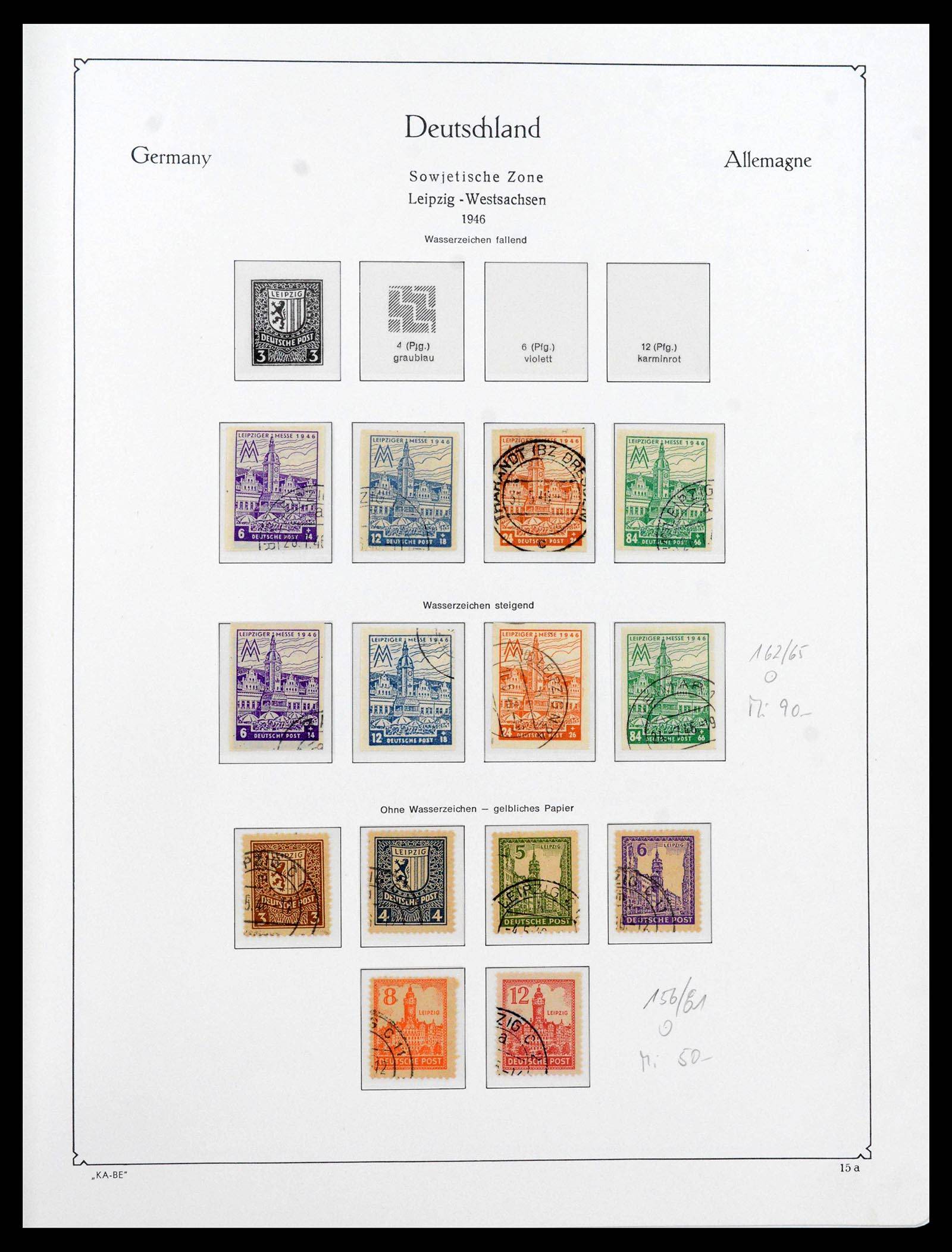 39377 0020 - Postzegelverzameling 39377 Sovjet Zone 1945-1948.
