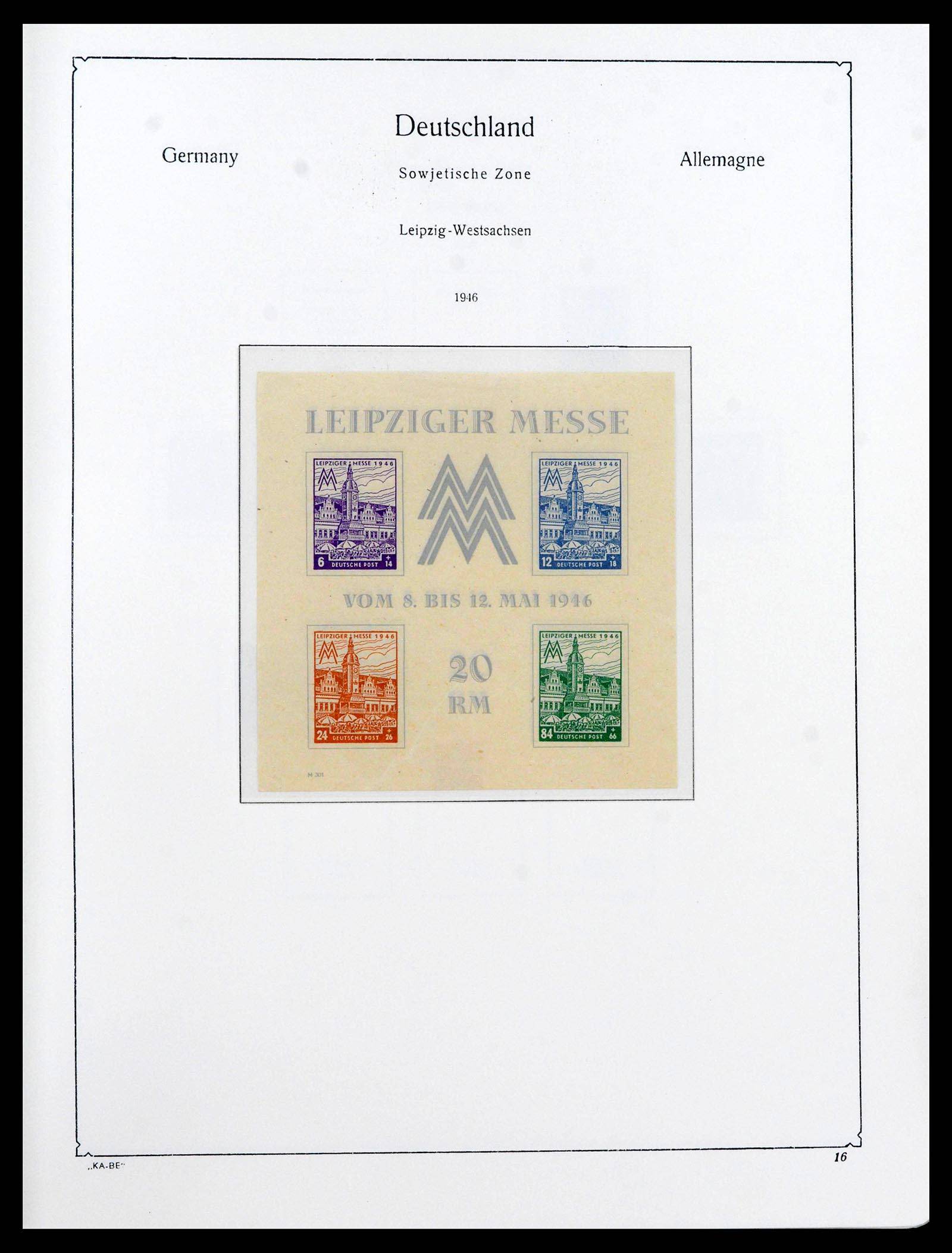 39377 0022 - Stamp collection 39377 Soviet Zone 1945-1948.