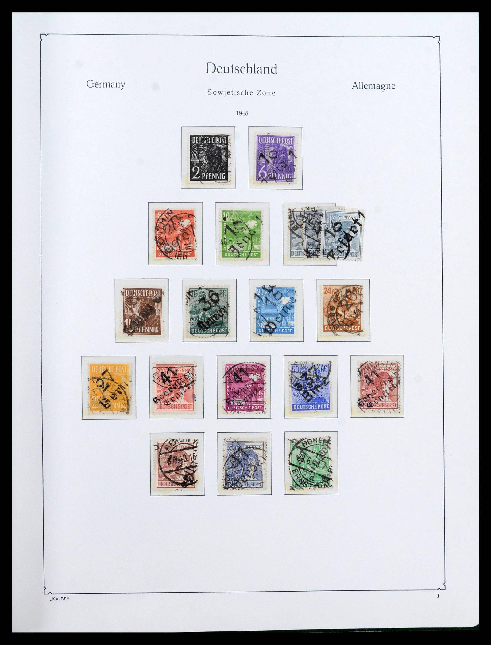 39377 0024 - Postzegelverzameling 39377 Sovjet Zone 1945-1948.