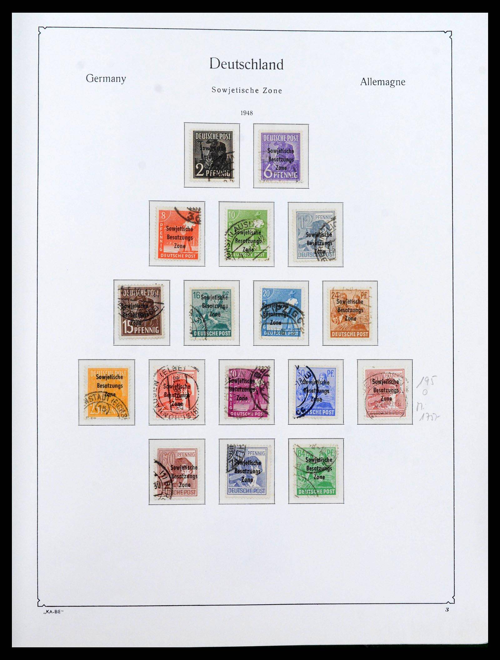 39377 0026 - Postzegelverzameling 39377 Sovjet Zone 1945-1948.