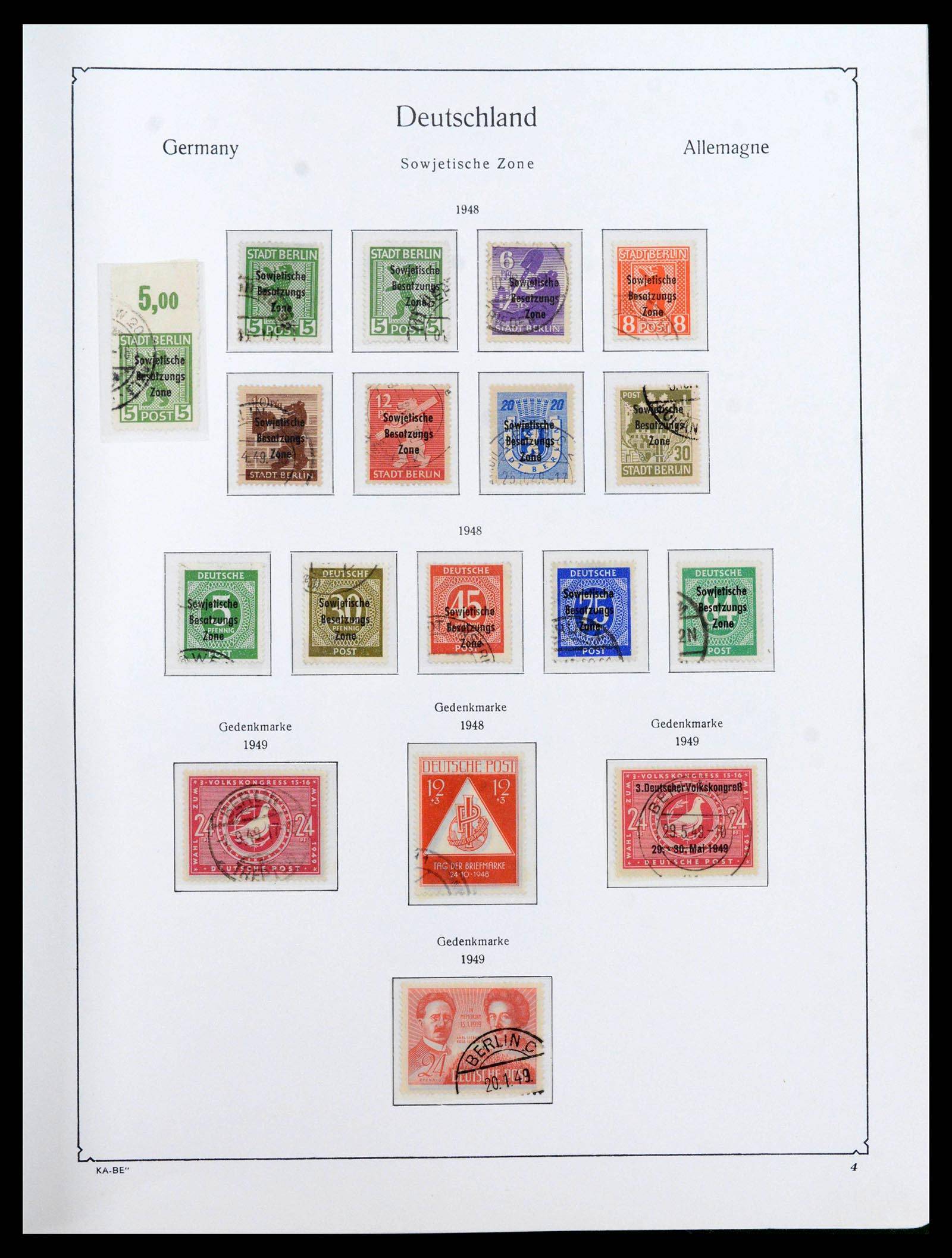 39377 0027 - Postzegelverzameling 39377 Sovjet Zone 1945-1948.