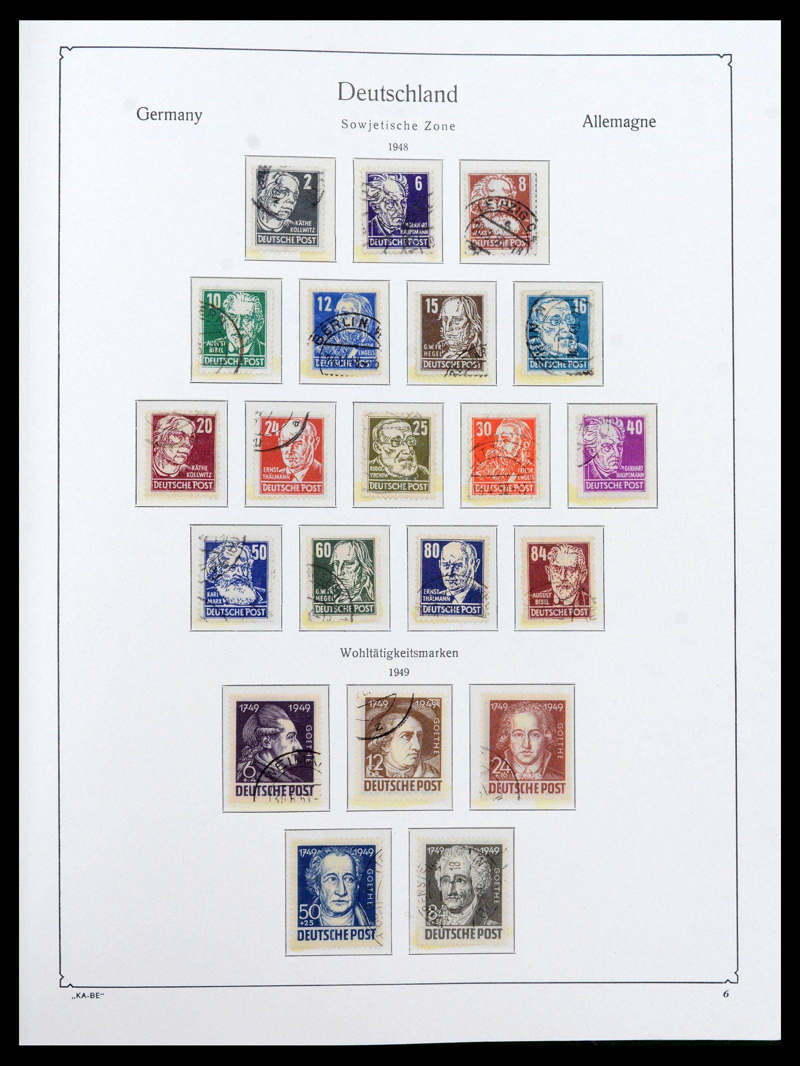 39377 0029 - Postzegelverzameling 39377 Sovjet Zone 1945-1948.