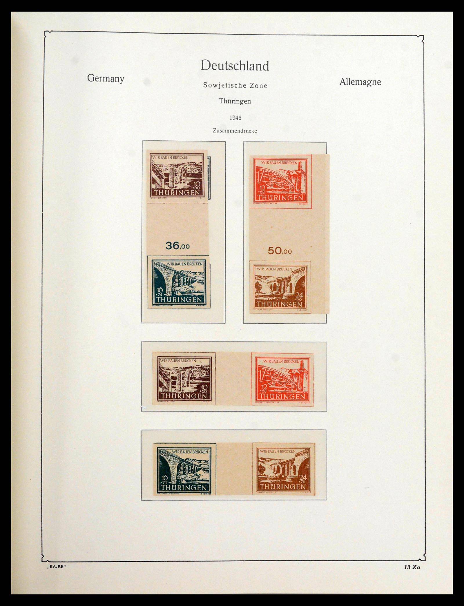 39377 0032 - Postzegelverzameling 39377 Sovjet Zone 1945-1948.