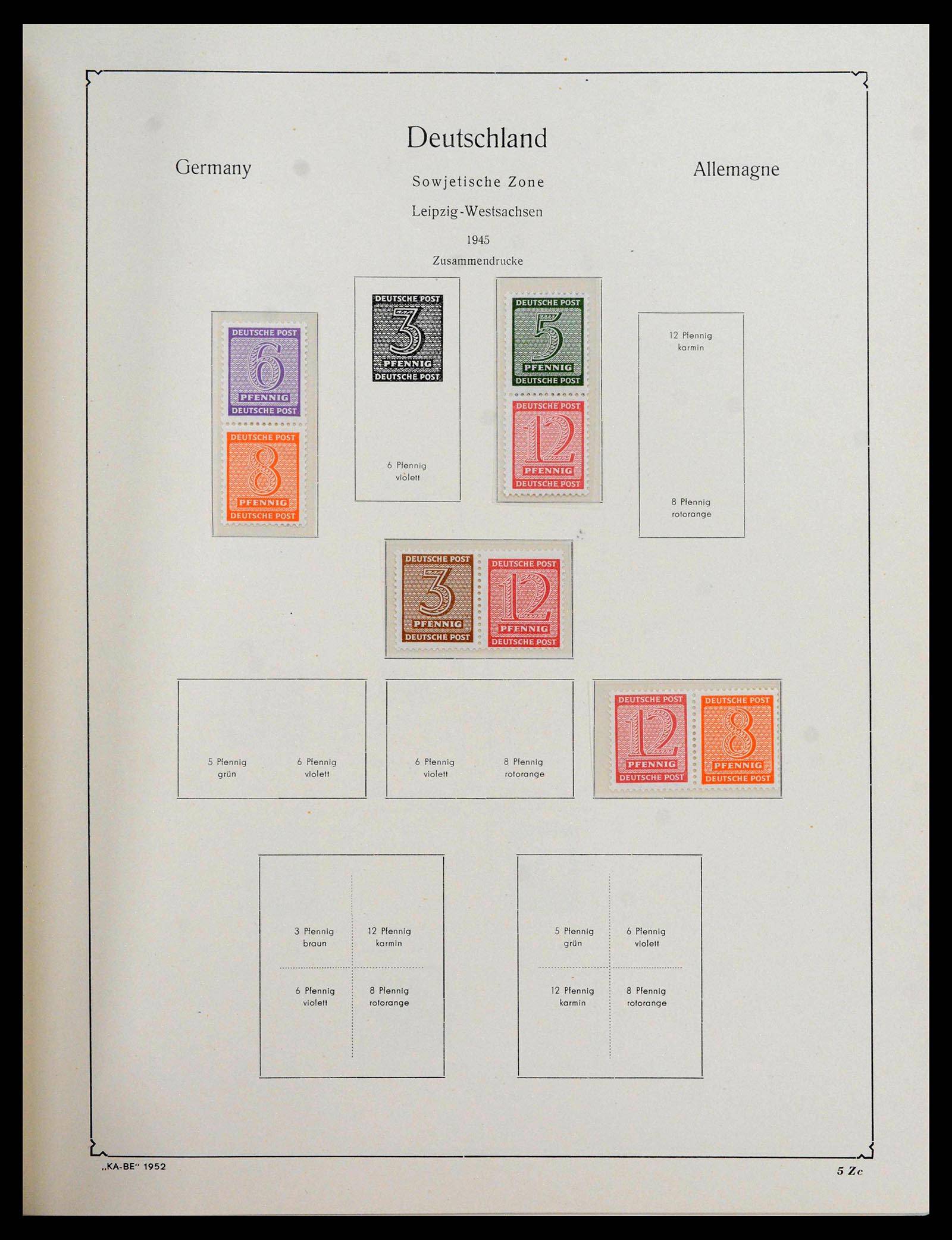 39377 0033 - Postzegelverzameling 39377 Sovjet Zone 1945-1948.