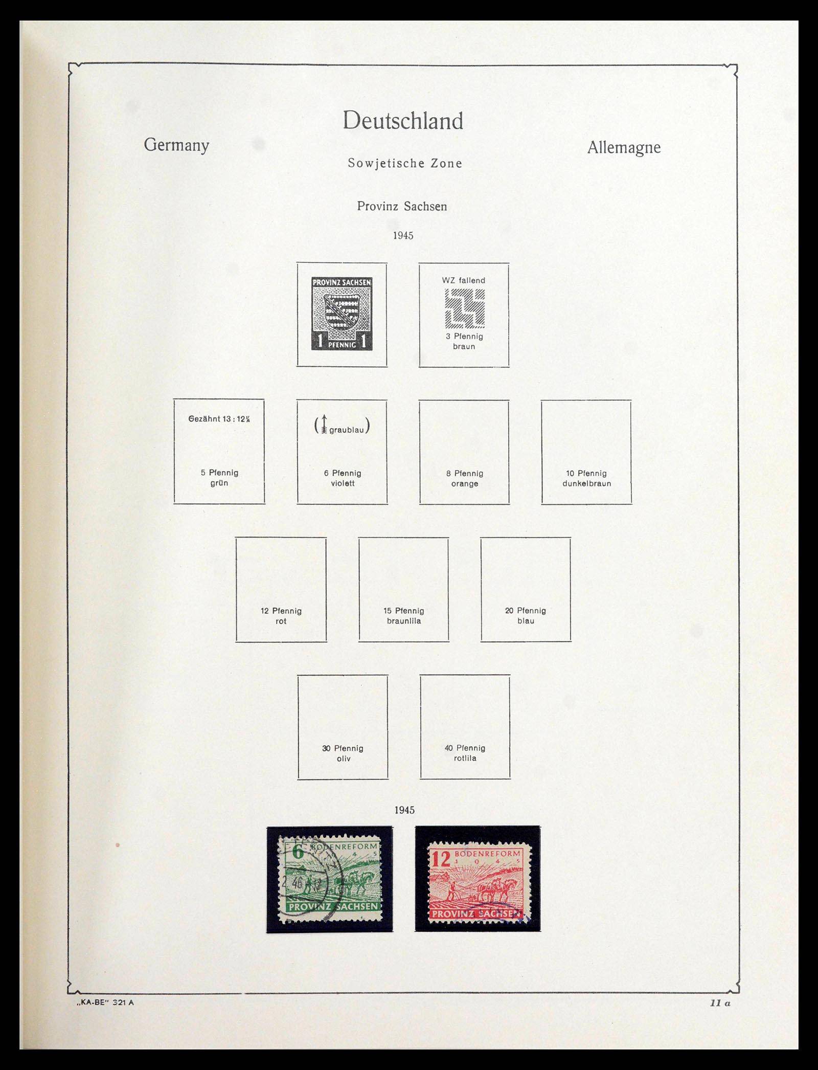 39377 0034 - Stamp collection 39377 Soviet Zone 1945-1948.