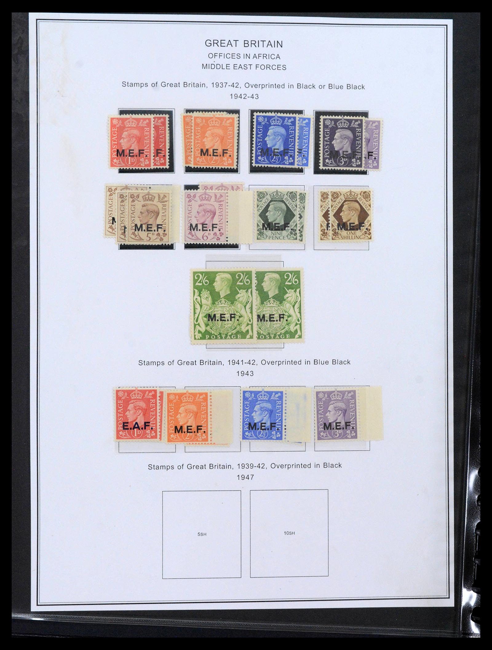 39378 0001 - Stamp collection 39378 British offices abroad 1885-1957.