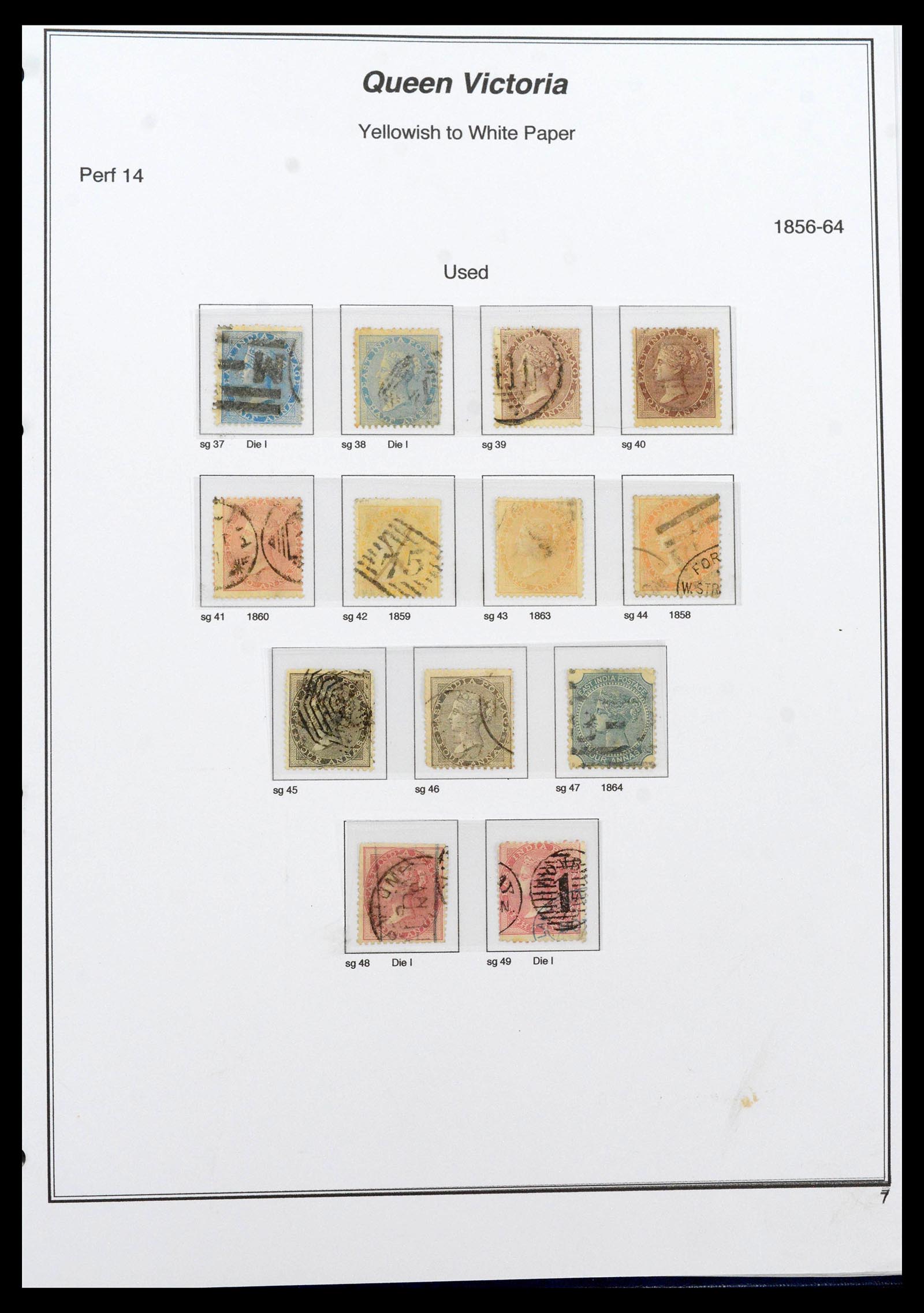 39379 0002 - Stamp collection 39379 India and States 1854-1968.