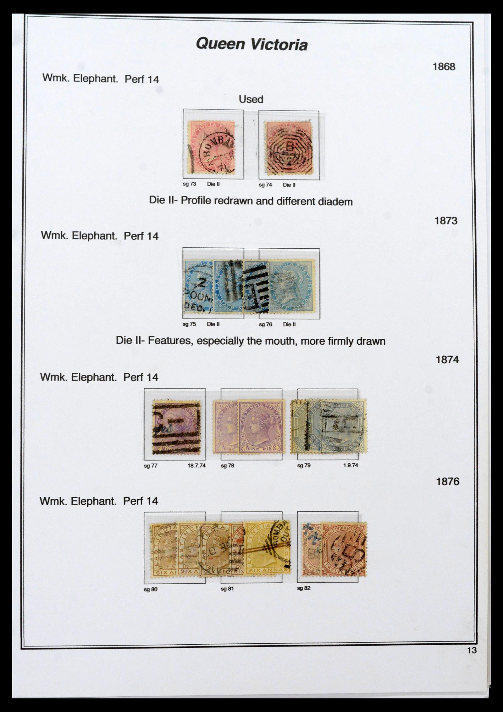 39379 0007 - Stamp collection 39379 India and States 1854-1968.