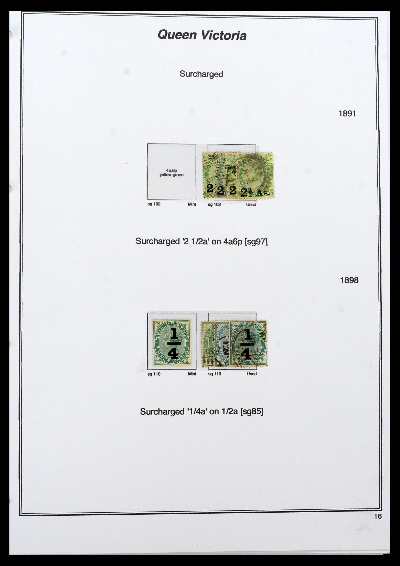 39379 0009 - Stamp collection 39379 India and States 1854-1968.