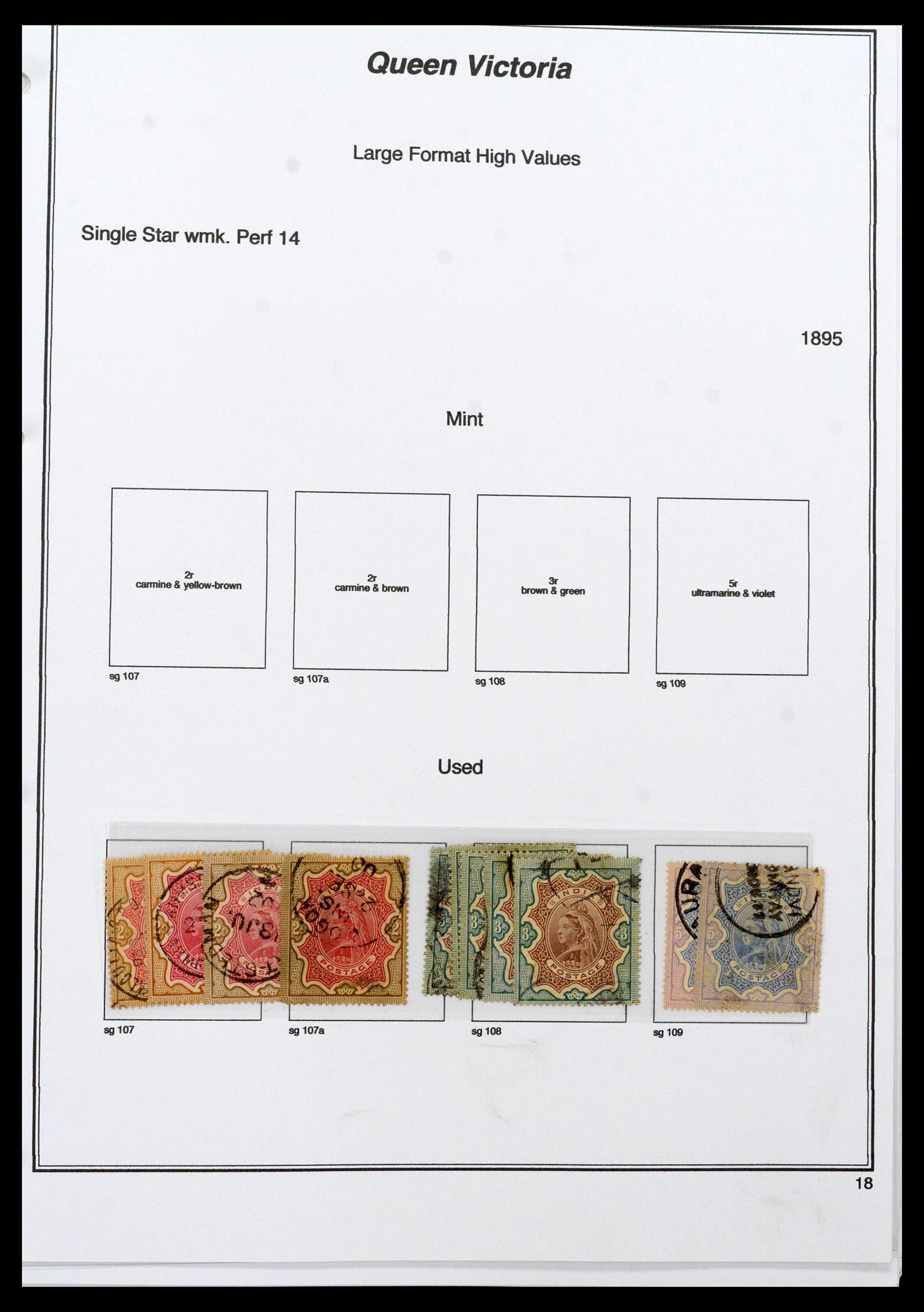 39379 0011 - Stamp collection 39379 India and States 1854-1968.