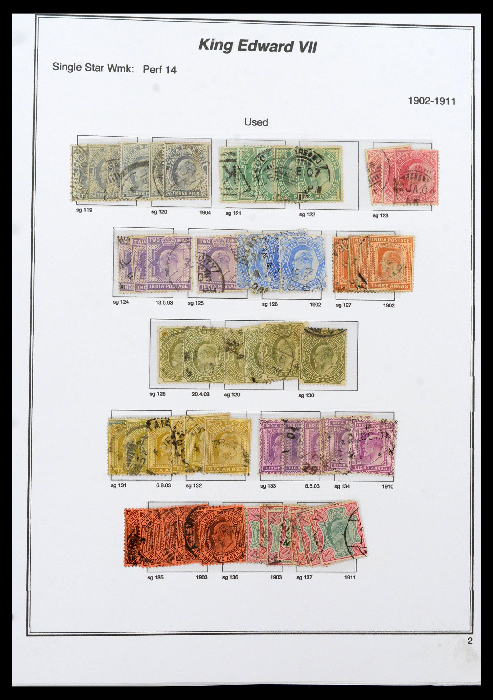 39379 0013 - Stamp collection 39379 India and States 1854-1968.