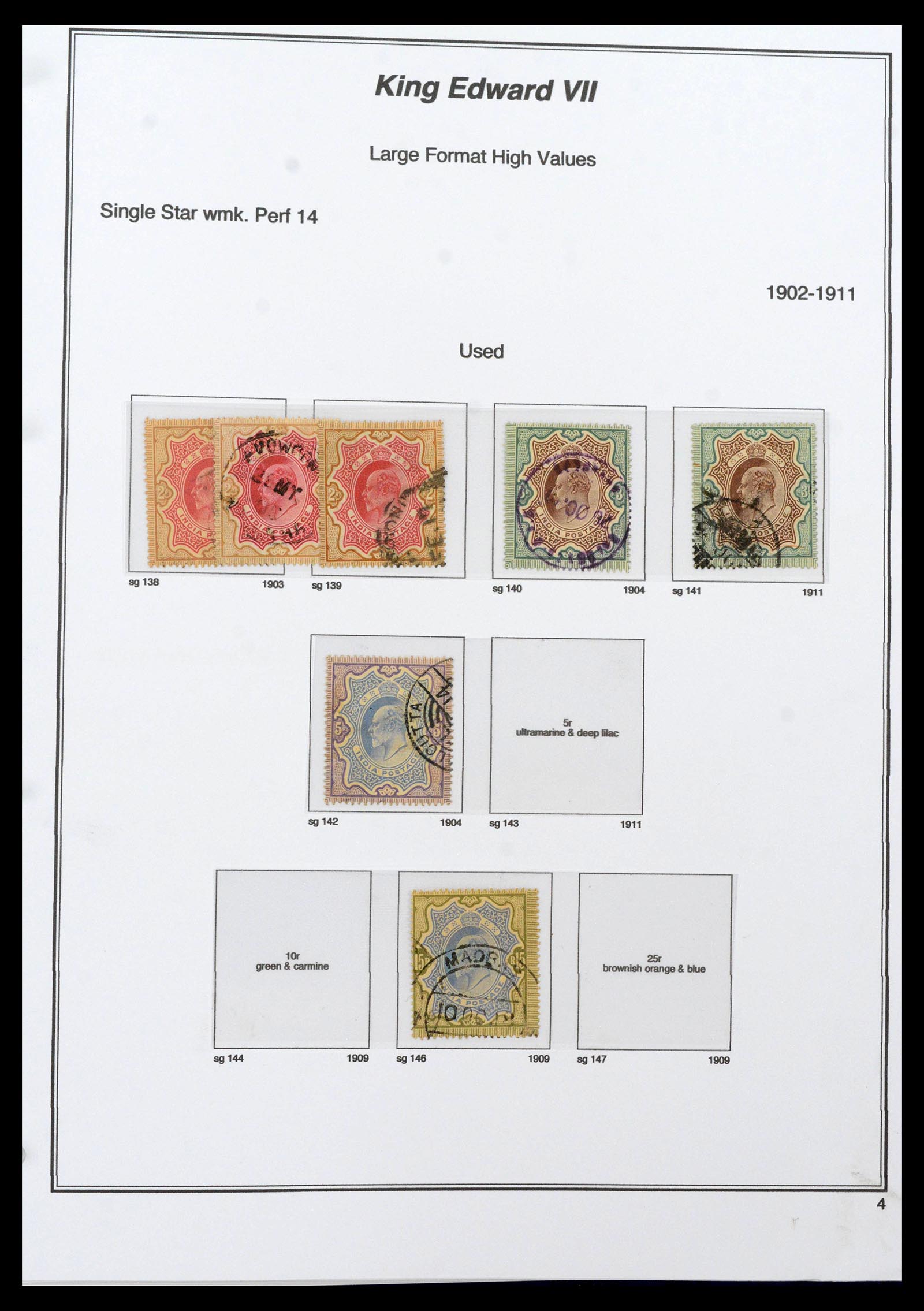 39379 0014 - Stamp collection 39379 India and States 1854-1968.