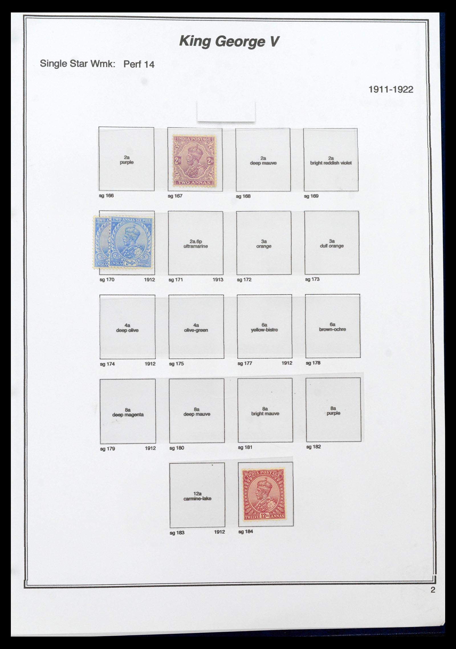 39379 0017 - Stamp collection 39379 India and States 1854-1968.