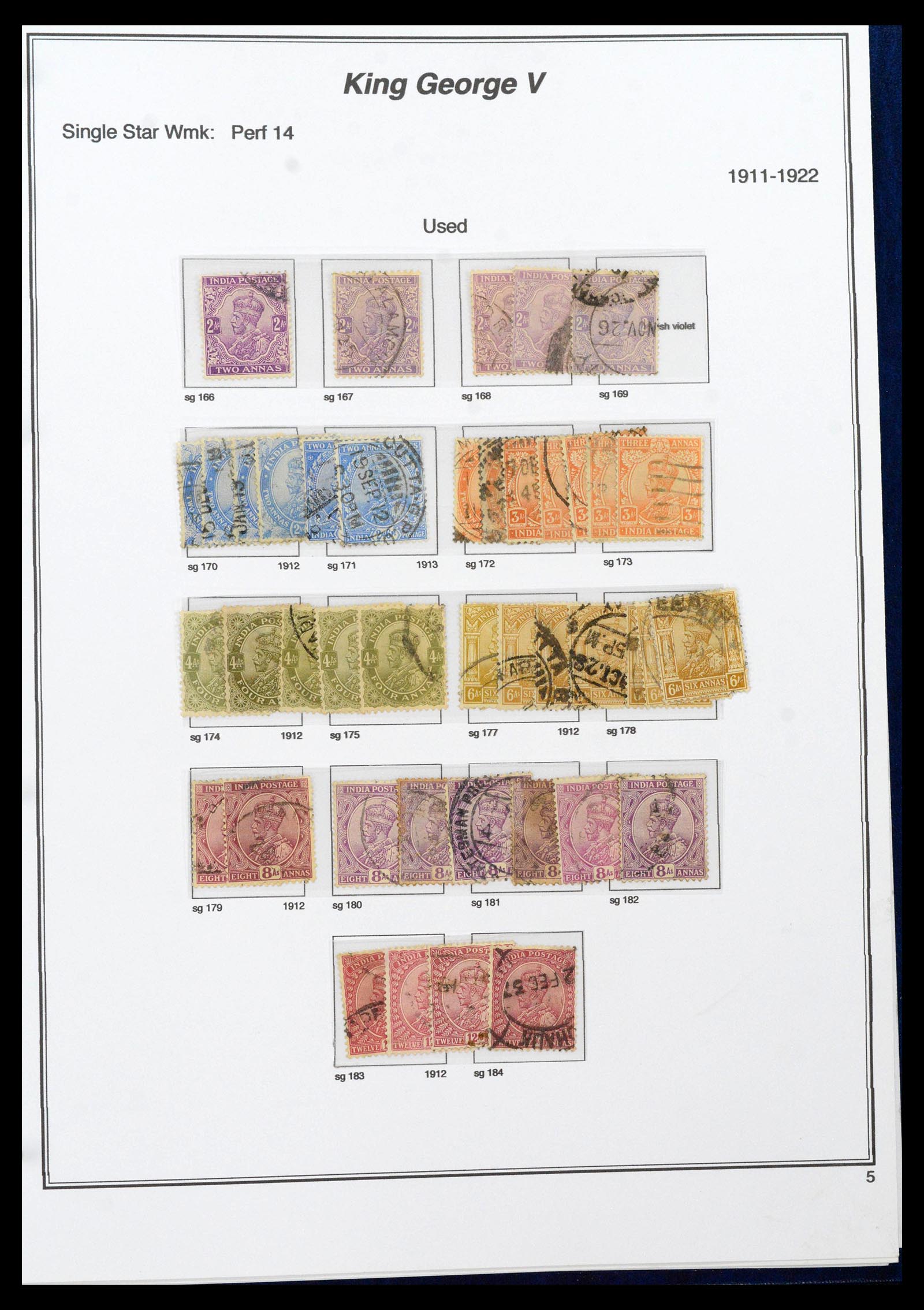 39379 0019 - Stamp collection 39379 India and States 1854-1968.