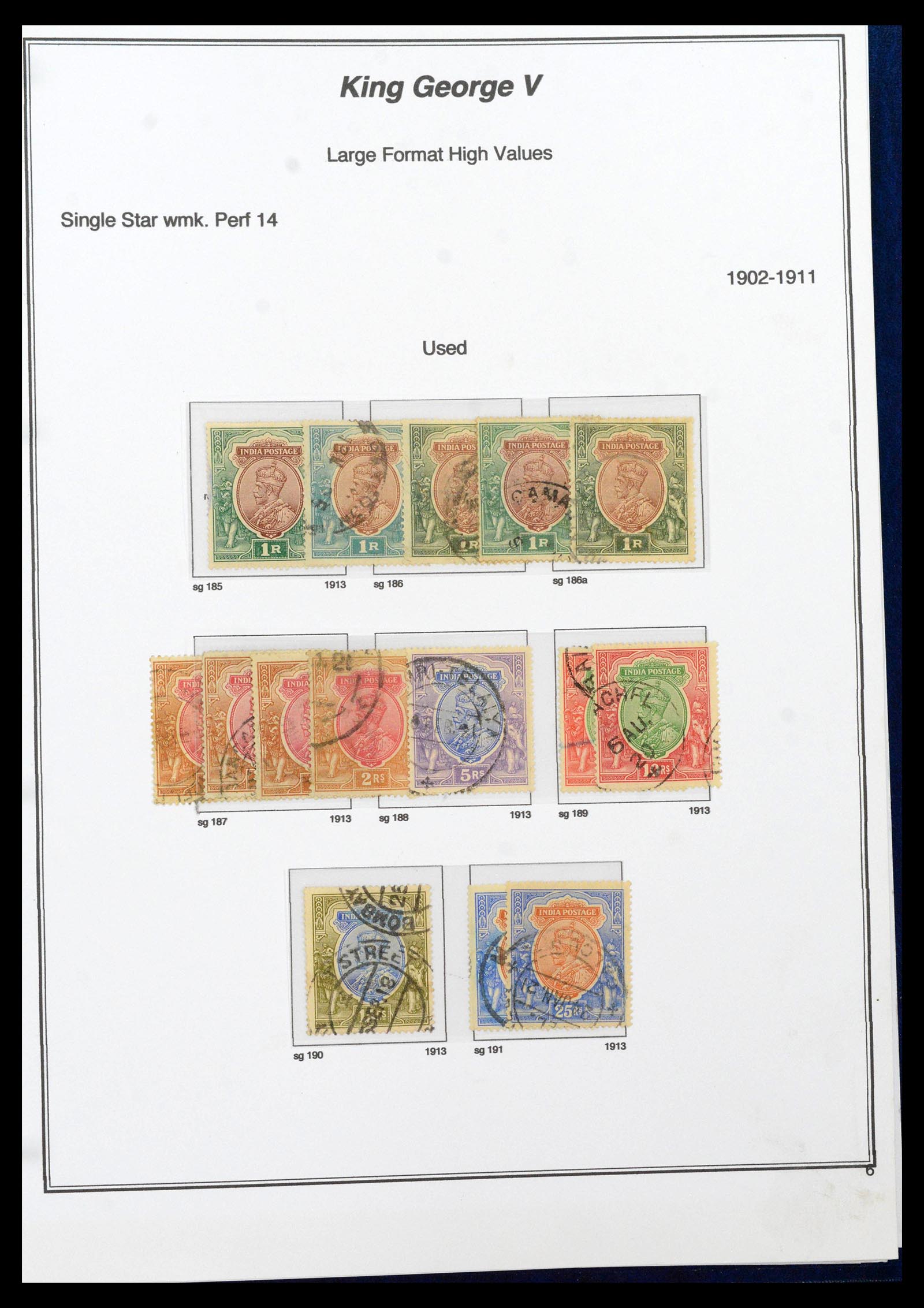 39379 0020 - Stamp collection 39379 India and States 1854-1968.