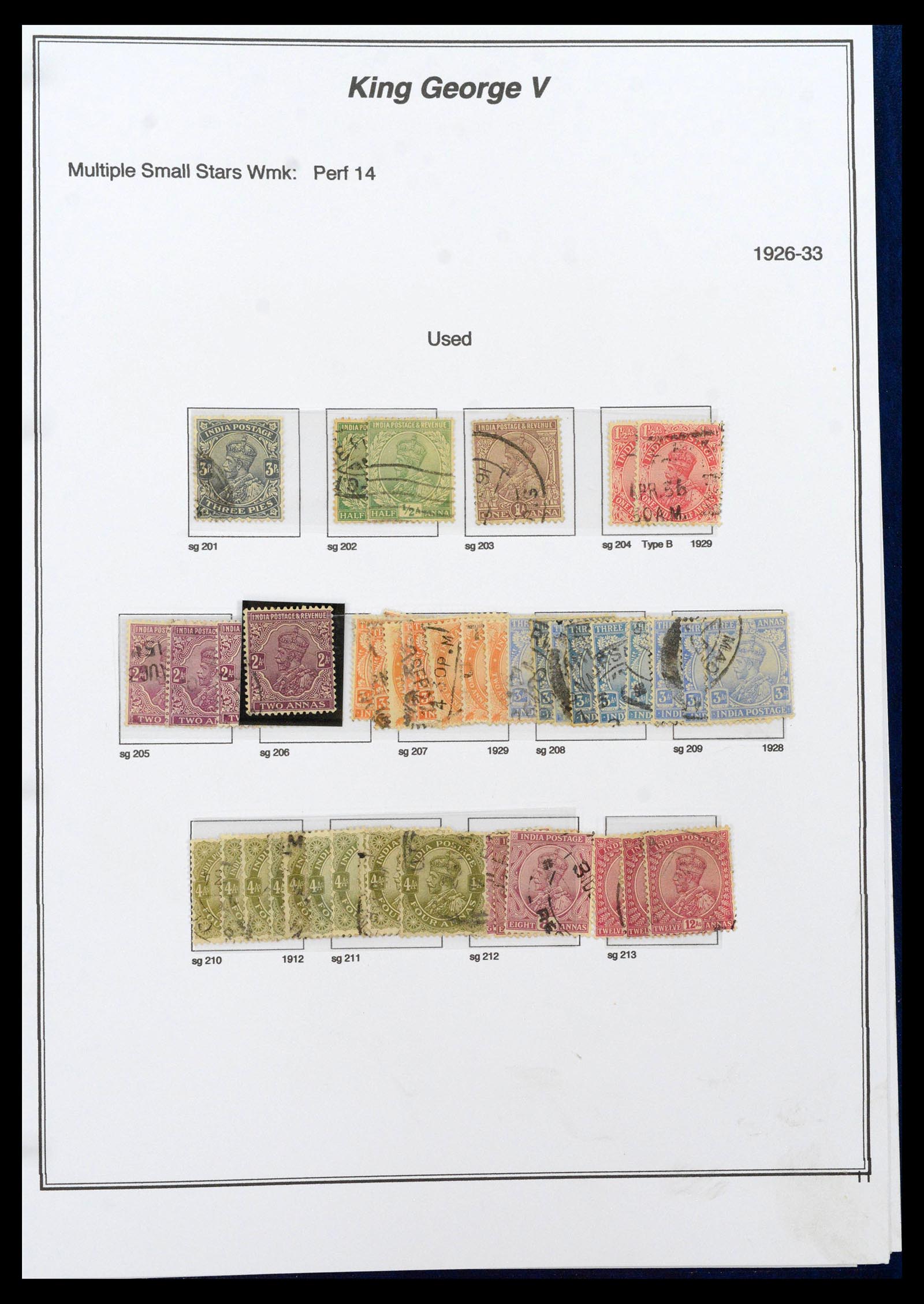 39379 0024 - Stamp collection 39379 India and States 1854-1968.