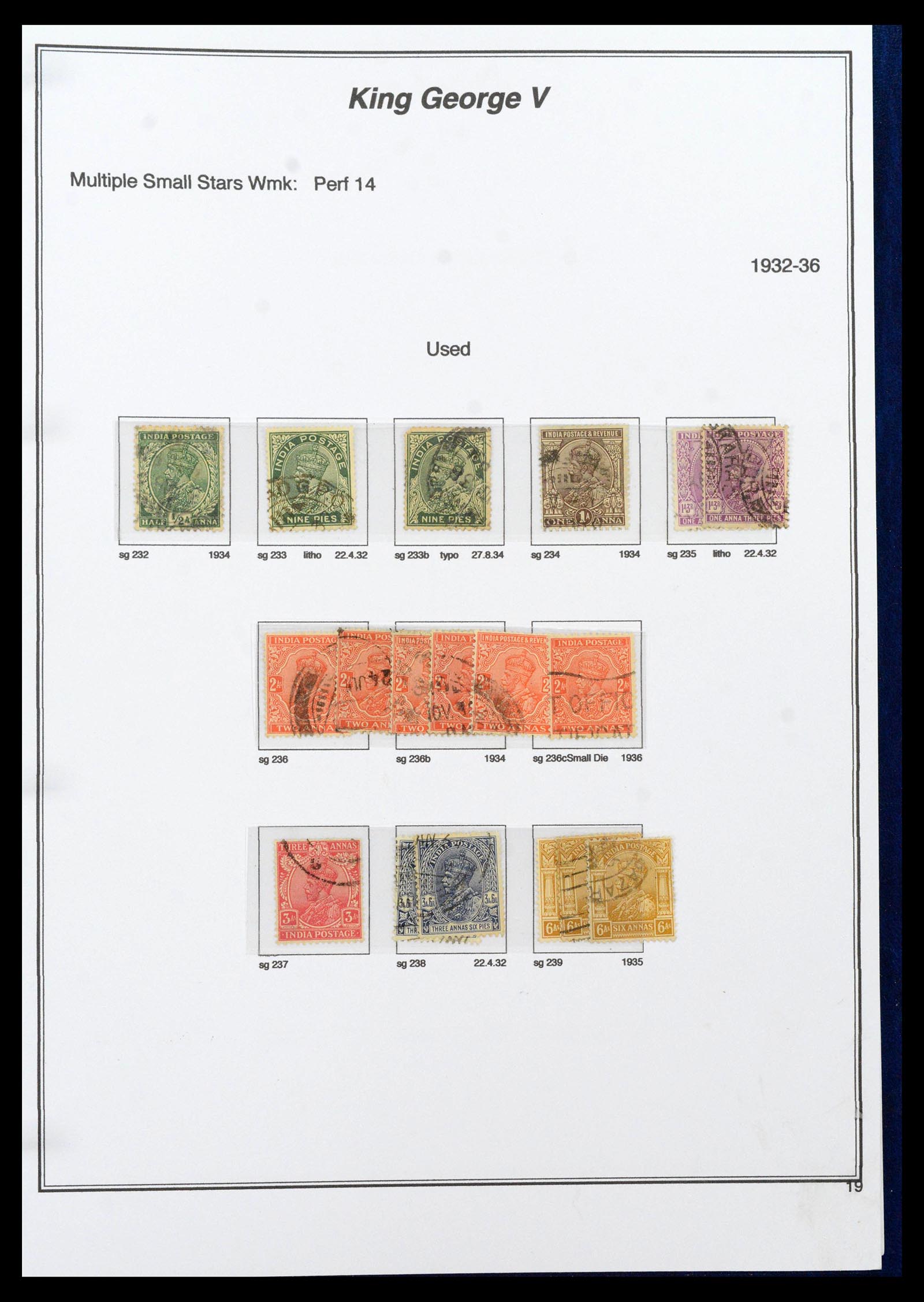 39379 0030 - Stamp collection 39379 India and States 1854-1968.