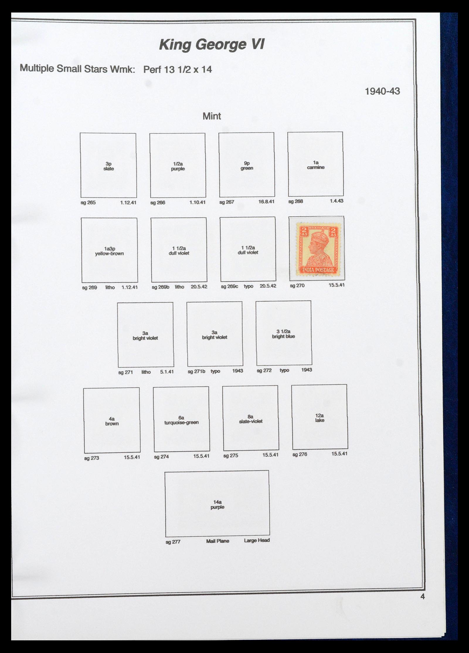 39379 0035 - Stamp collection 39379 India and States 1854-1968.